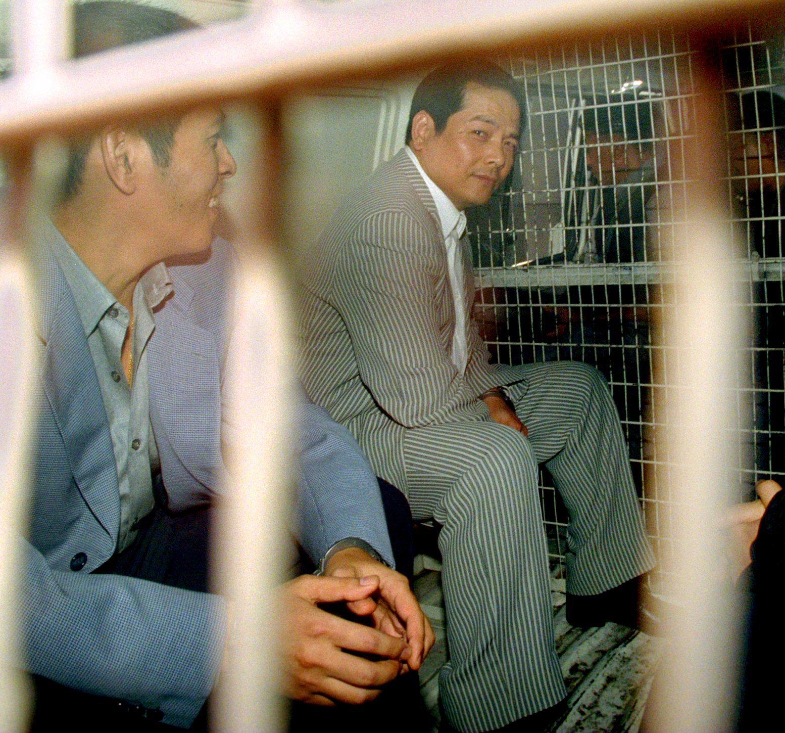 “Broken Tooth” Wan Kuok-Koi arrives at Macau High Court in 1999. Photo: SCMP