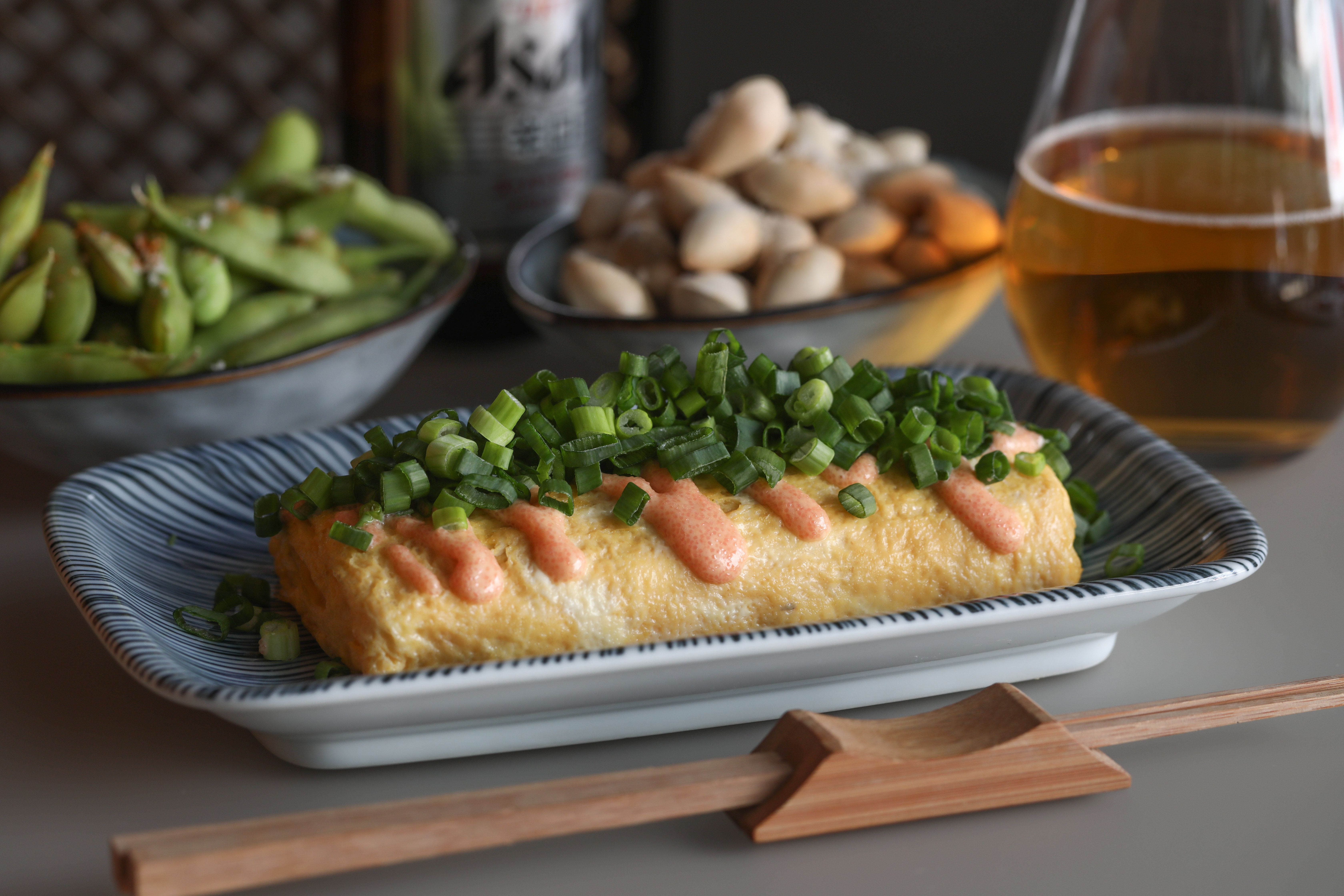Tamagoyaki with mentaiko, shiso leaf and cheese. Photography: SCMP / Jonathan Wong. Styling: Nellie Ming Lee. Kitchen: courtesy of Wolf at House of Madison