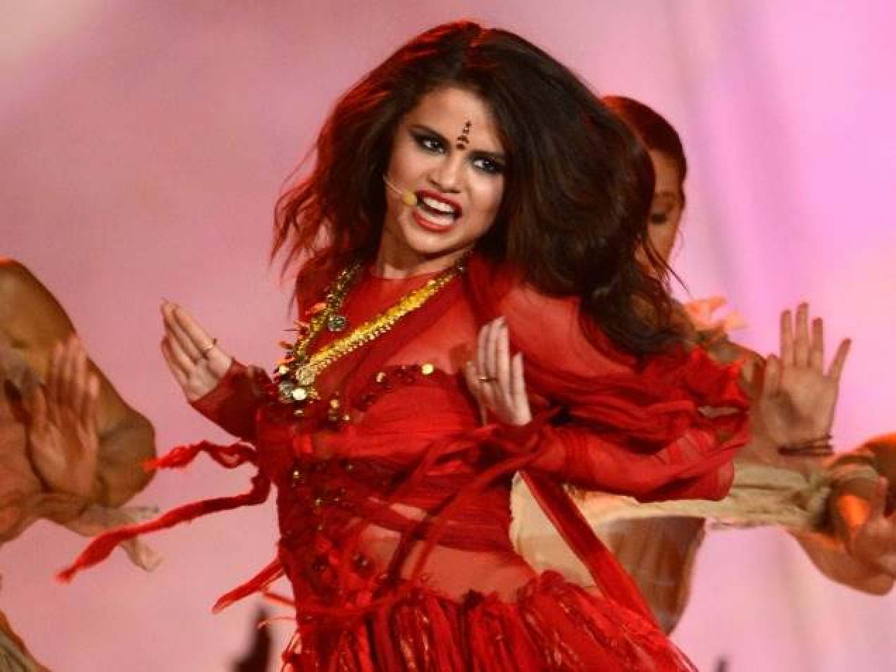 Selena Gomez at the MTV Movie awards in 2013.