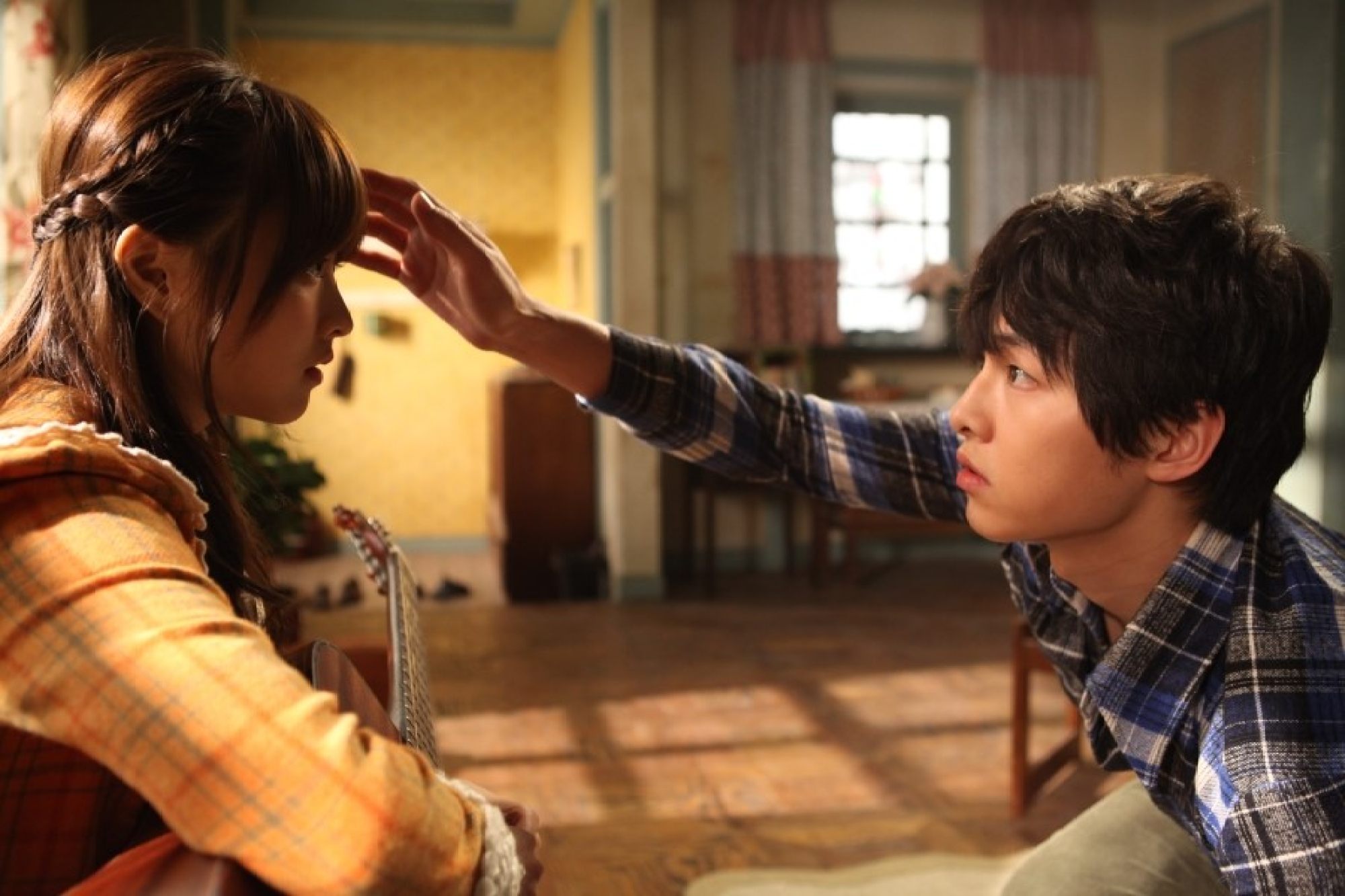 Song (right) and Park Bo-young in a still from A Werewolf Boy (2012).
