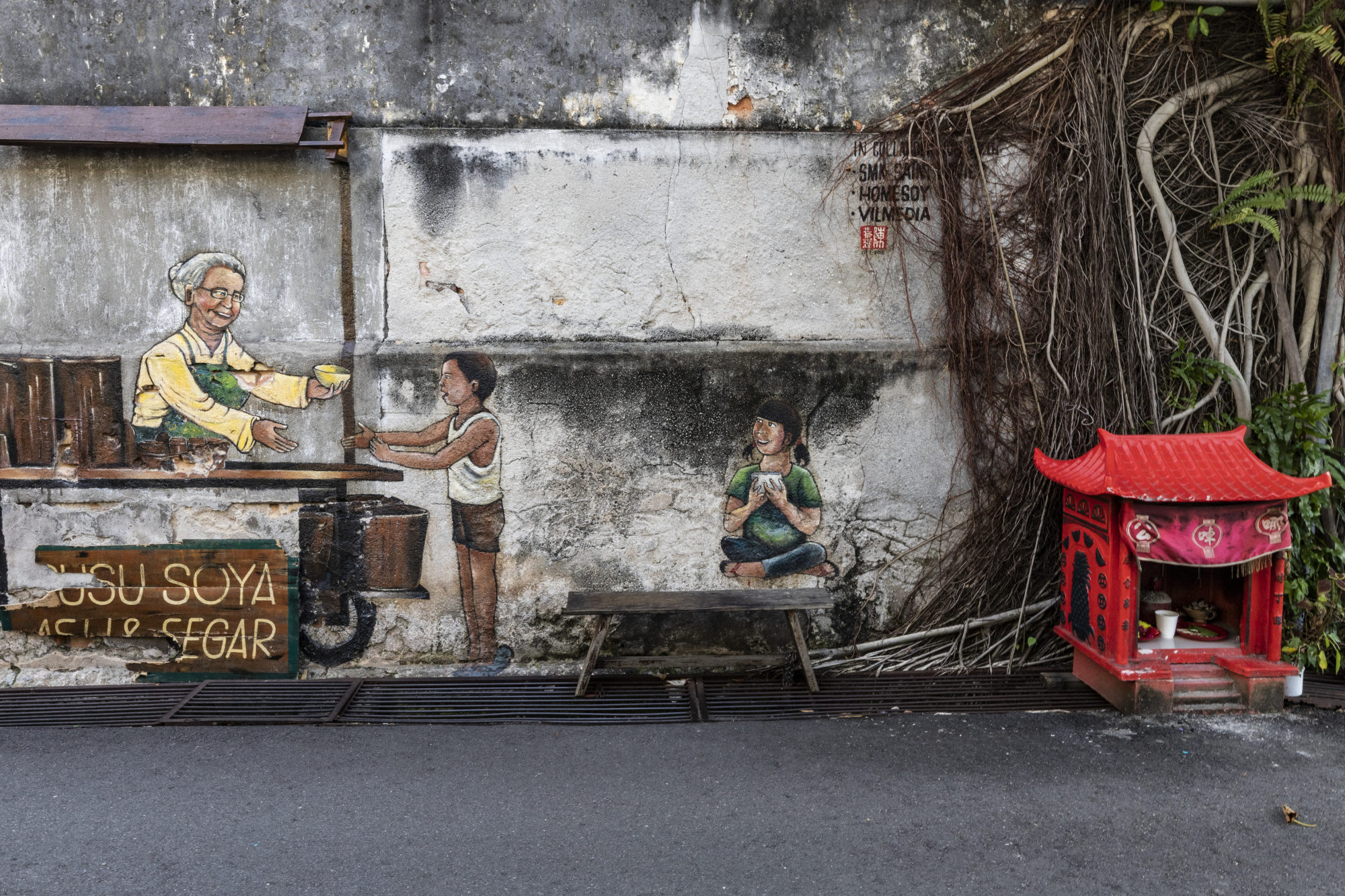 One of George Town’s famous murals. Photo: Getty Images