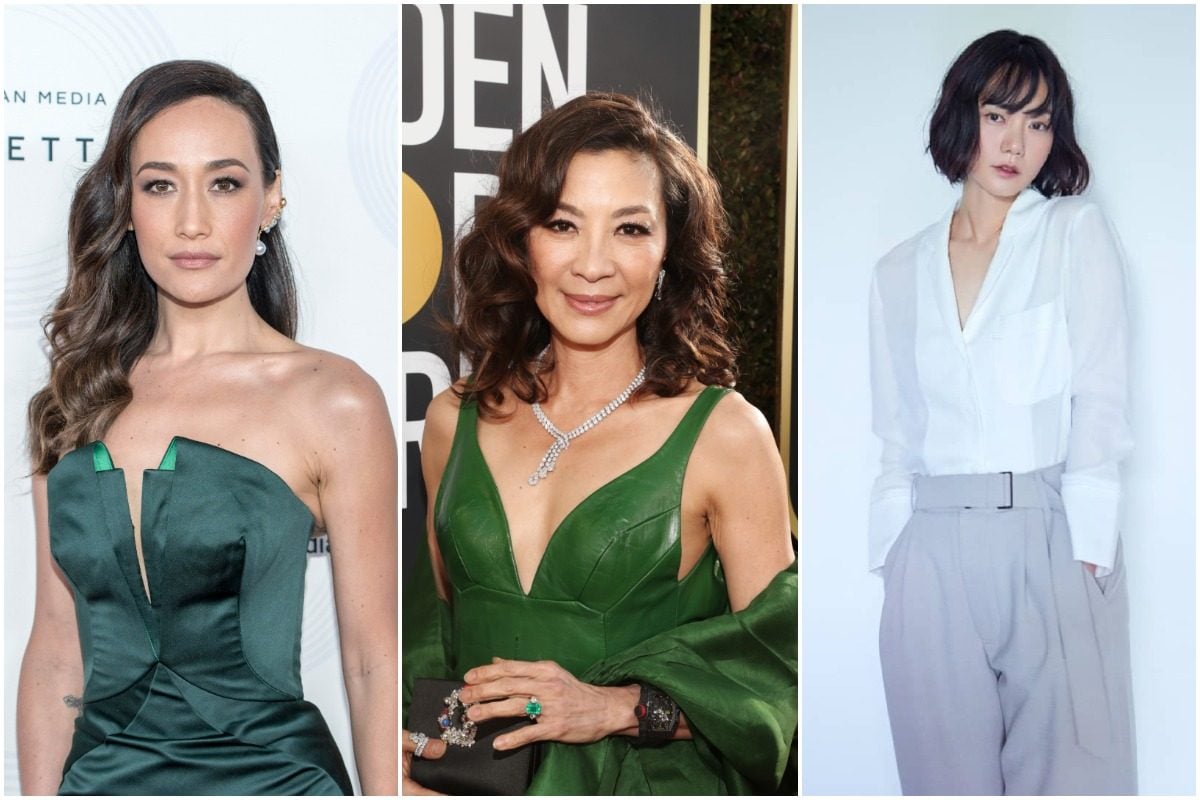 Maggie Q, Michelle Yeoh and Bae Doona. Photos: Shutterstock, NBC/NBCU Photo Bank, @baedoonapics/Instagram