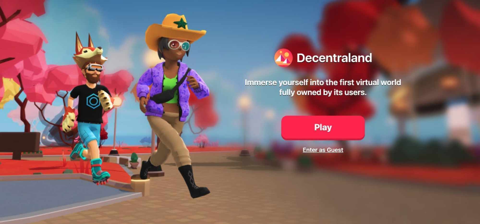 Decentraland allows users to buy and sell virtual real estate. Photo: Decentraland