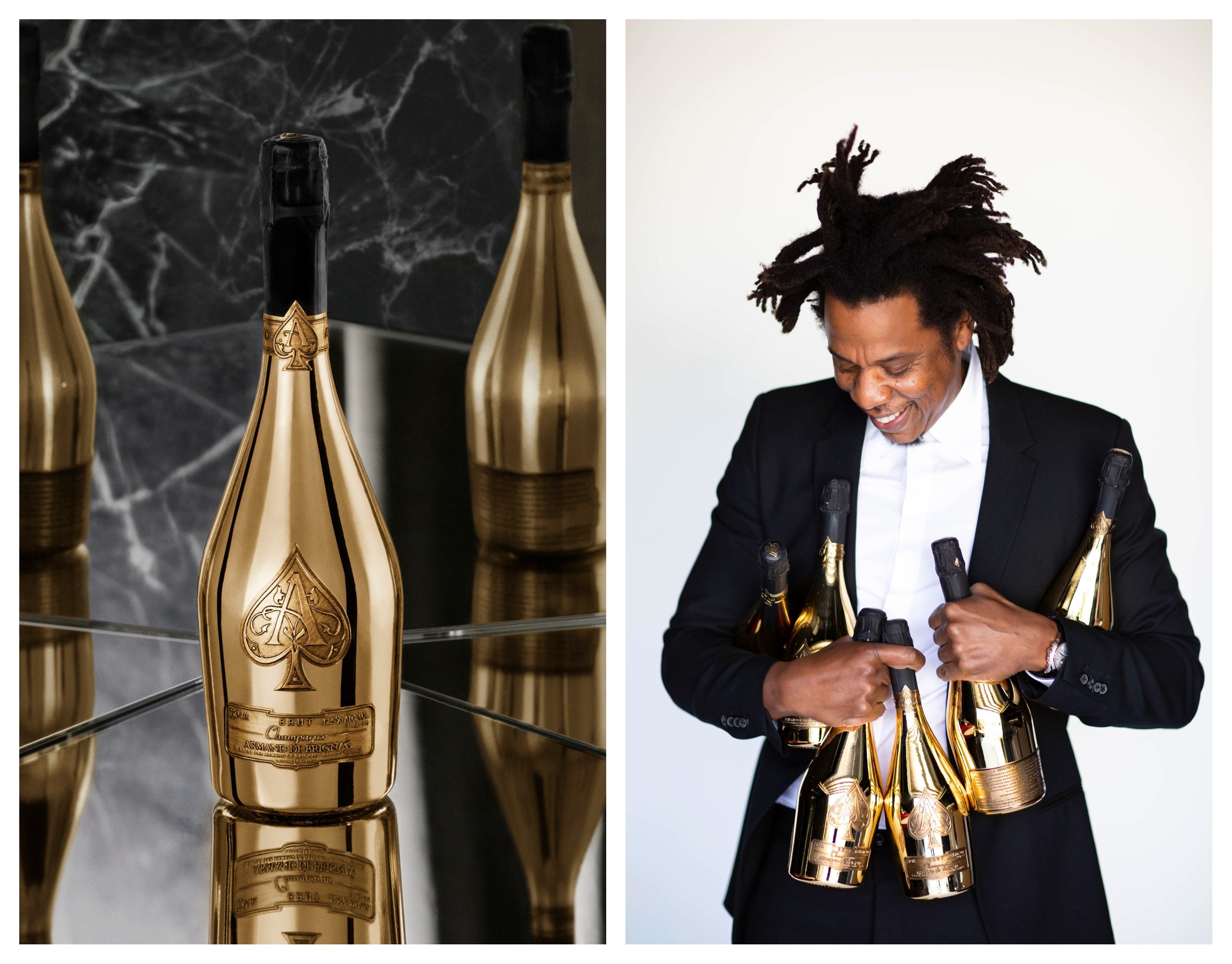 Hip-hop billionaire and astute businessman Jay-Z has sold 50 per cent of his champagne brand Armand de Brignac to LVMH. Photos: LVMH