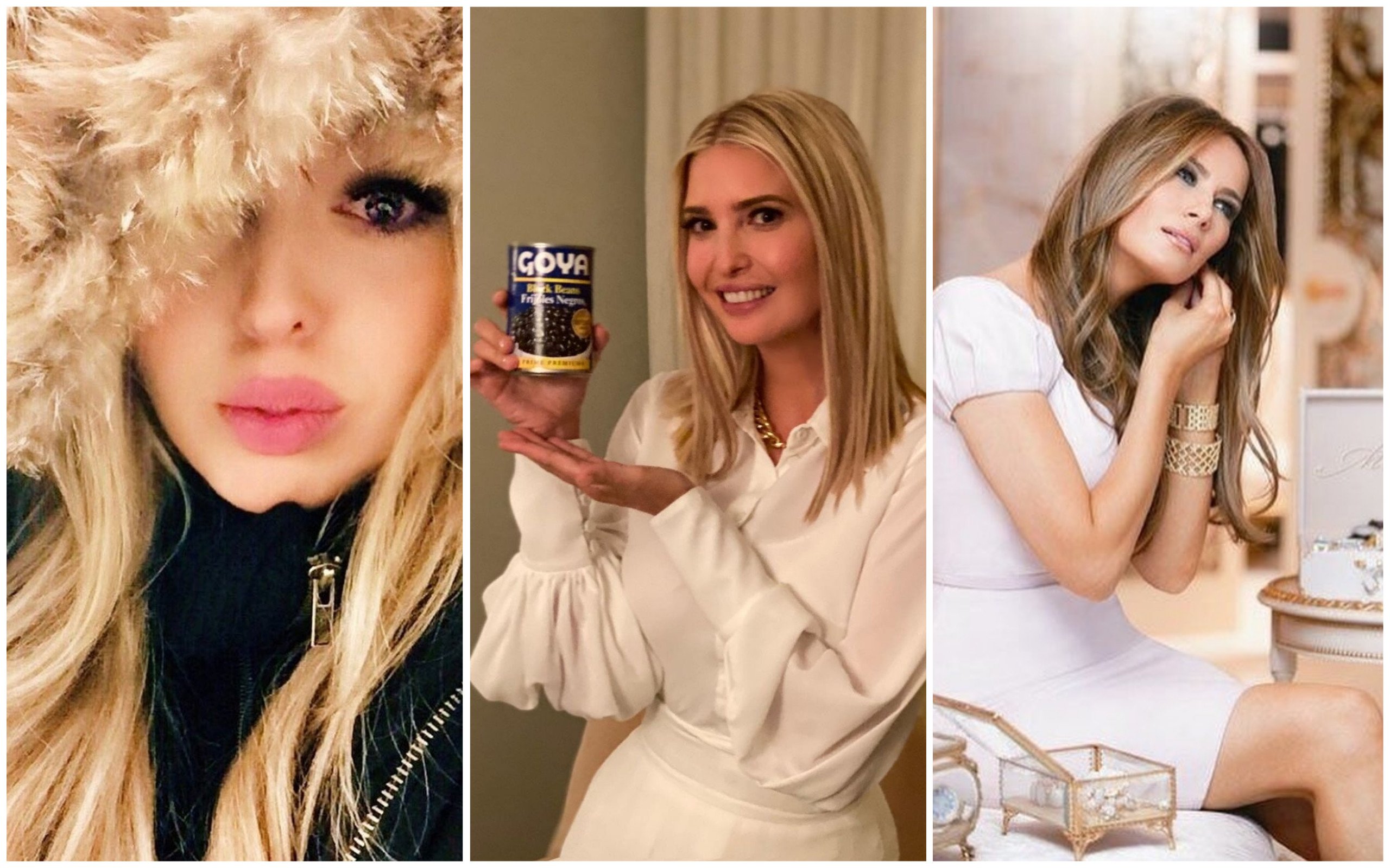 What are Tiffany, Ivanka and Melania Trump’s beauty routines? Photo: @tiffanytrump, @ivankatrump, @melaniatrumpfashion/Instagram