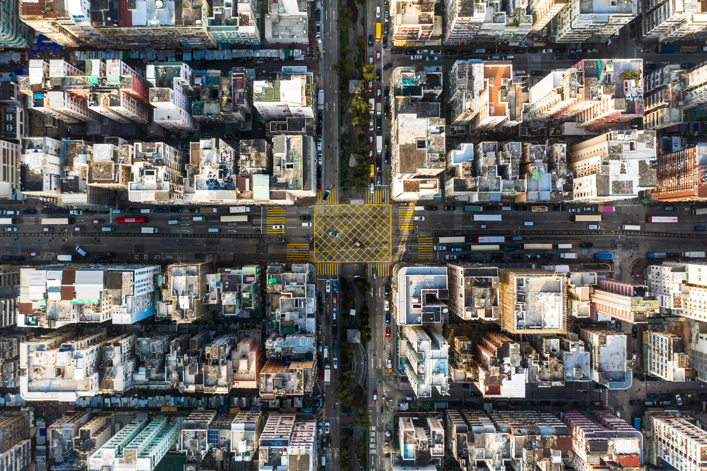 An aerial view of Hong Kong’s residential buildings in Sham Shui Po. Photo: Getty Images