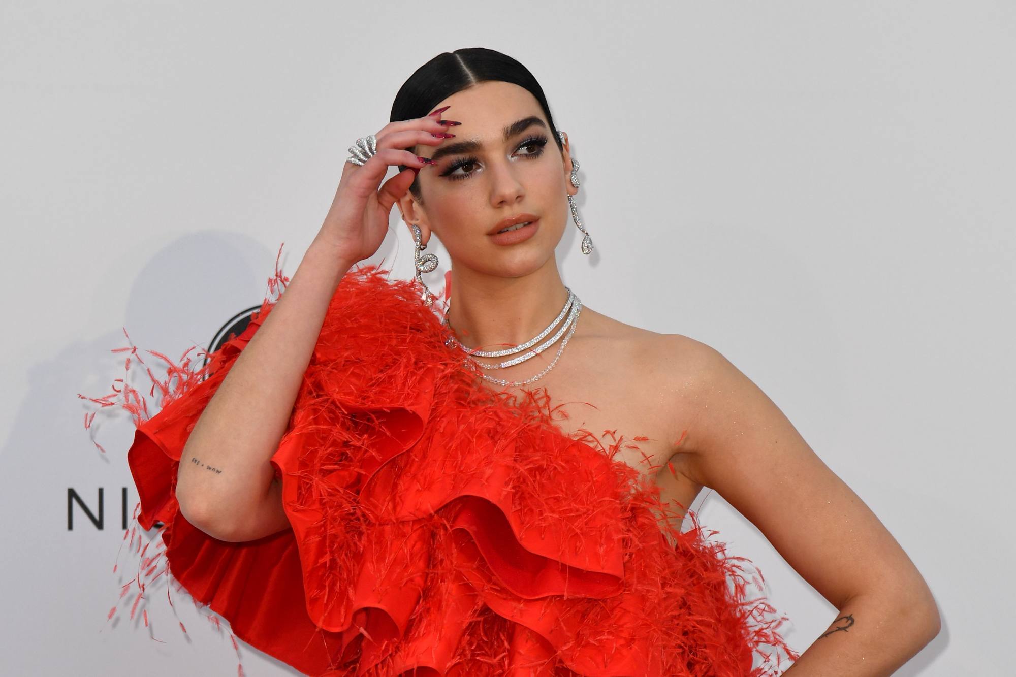 Dua Lipa at the AMFAR 26th Annual Cinema Against Aids gala in May 2019 in Cap d’Antibes, southern France, on the side-lines of the 72nd Cannes Film Festival. Photo: AFP