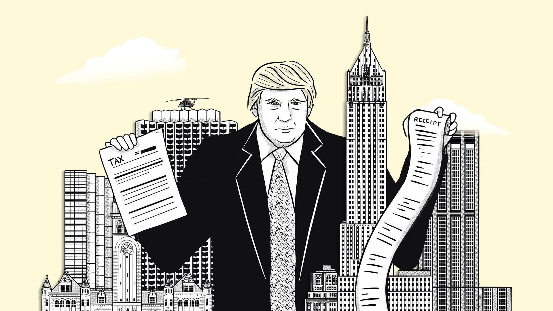 Donald Trump’s business empire is ailing, having lost US$700 million in the four years he was president. Photo: @bloomberg/Twitter