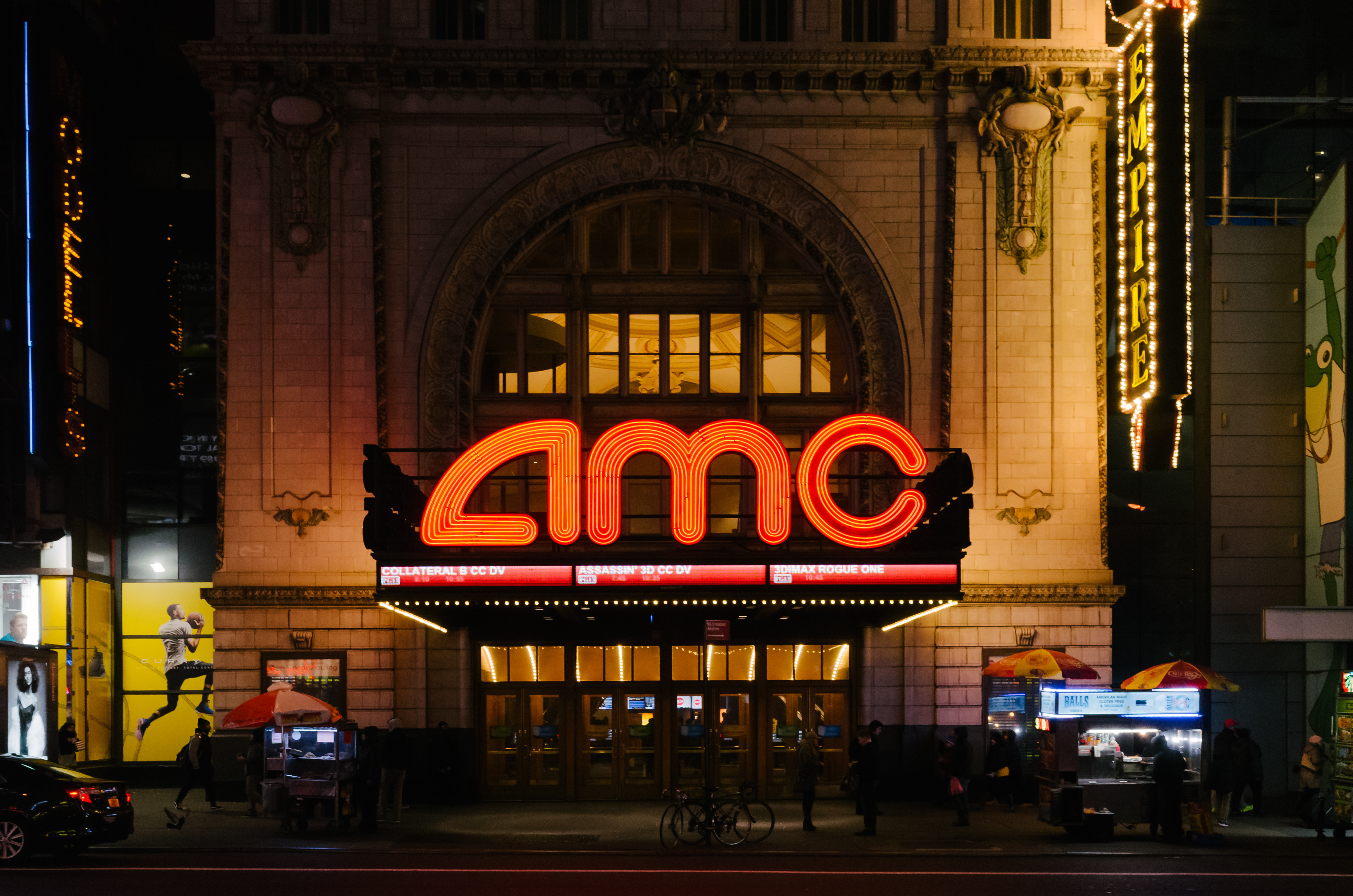 View of the AMC Empire 25 theatre on 42nd Street in the Manhattan borough of New York in January 2017. Photo: Shutterstock