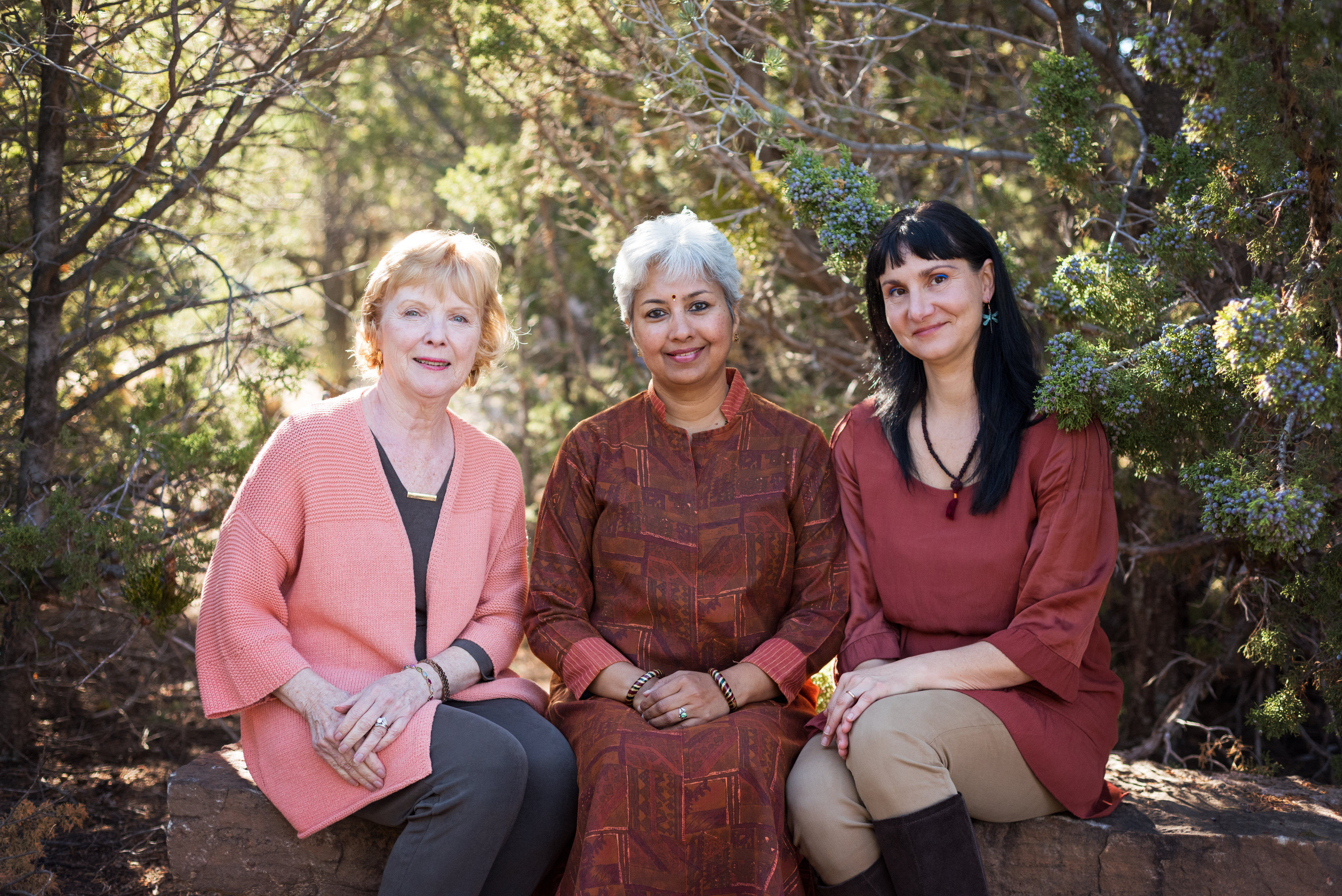 Grief counsellors Lo Anne Mayer, Uma Girish and Daniela Norris. Photo: International Grief Council