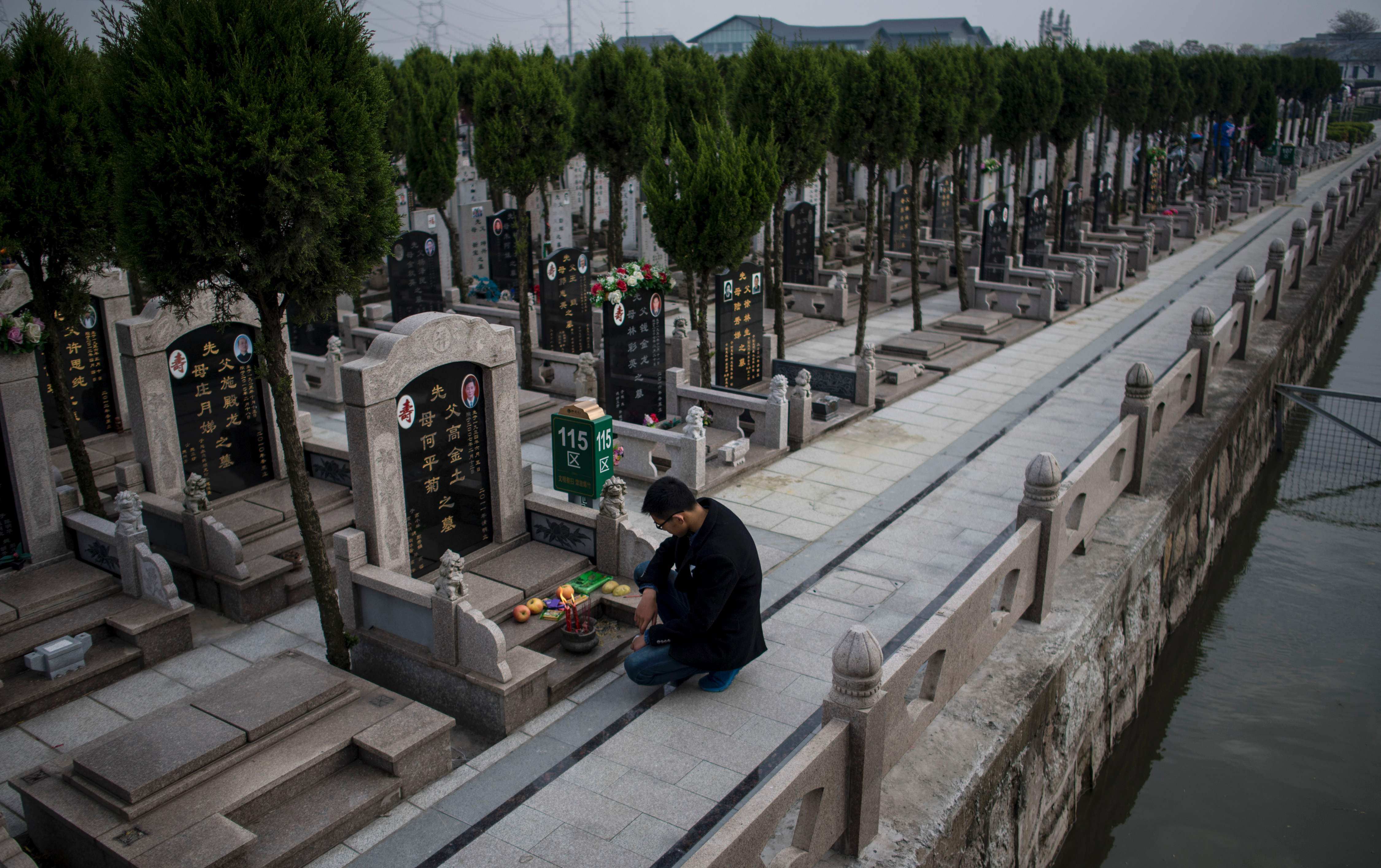 A plan to offer grave mortgages in China has backfired and forced a cemetery to cancel the plan. Photo: AFP