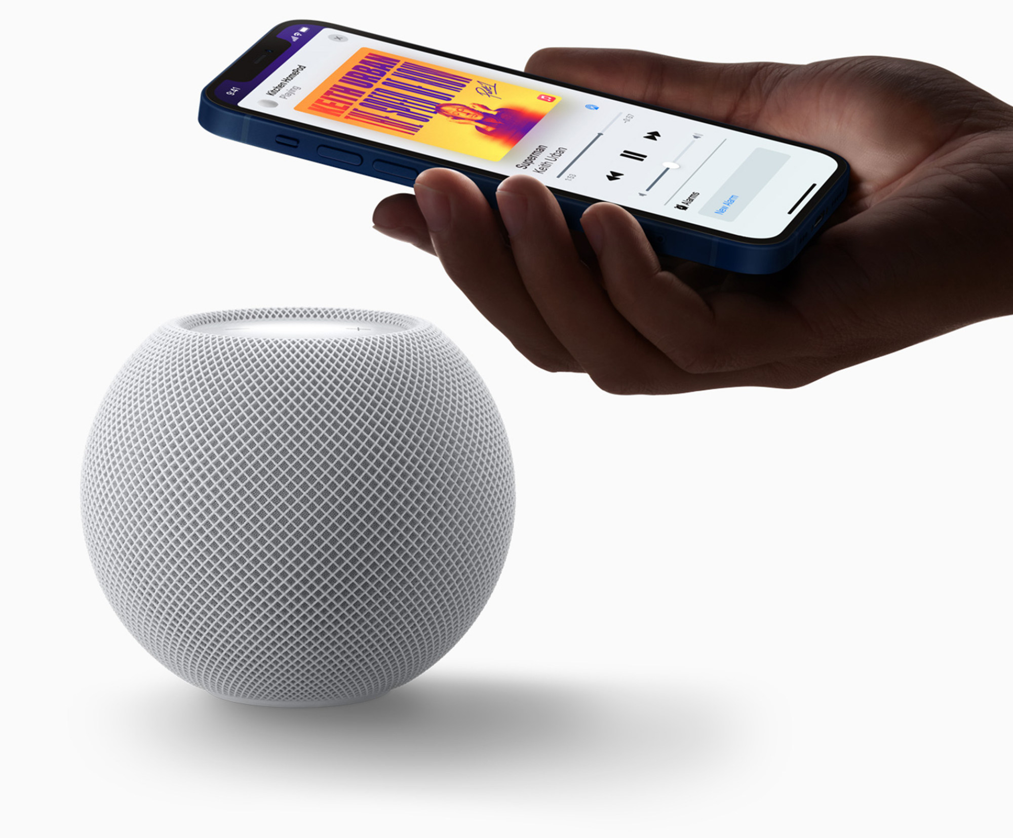 The Apple HomePod Mini has a hidden temperature and humidity sensor. Photo: Apple