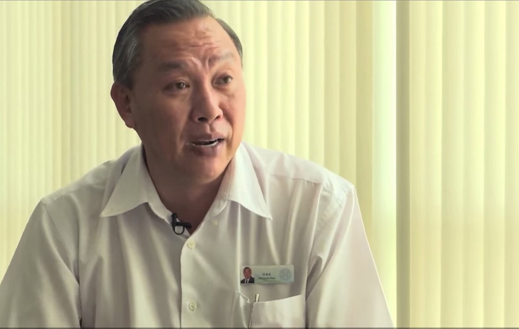 Lim Hock Chee, the chief executive of Singapore supermarket chain Sheng Siong. Photo: Singapore Institute of Technology (SIT) YouTube