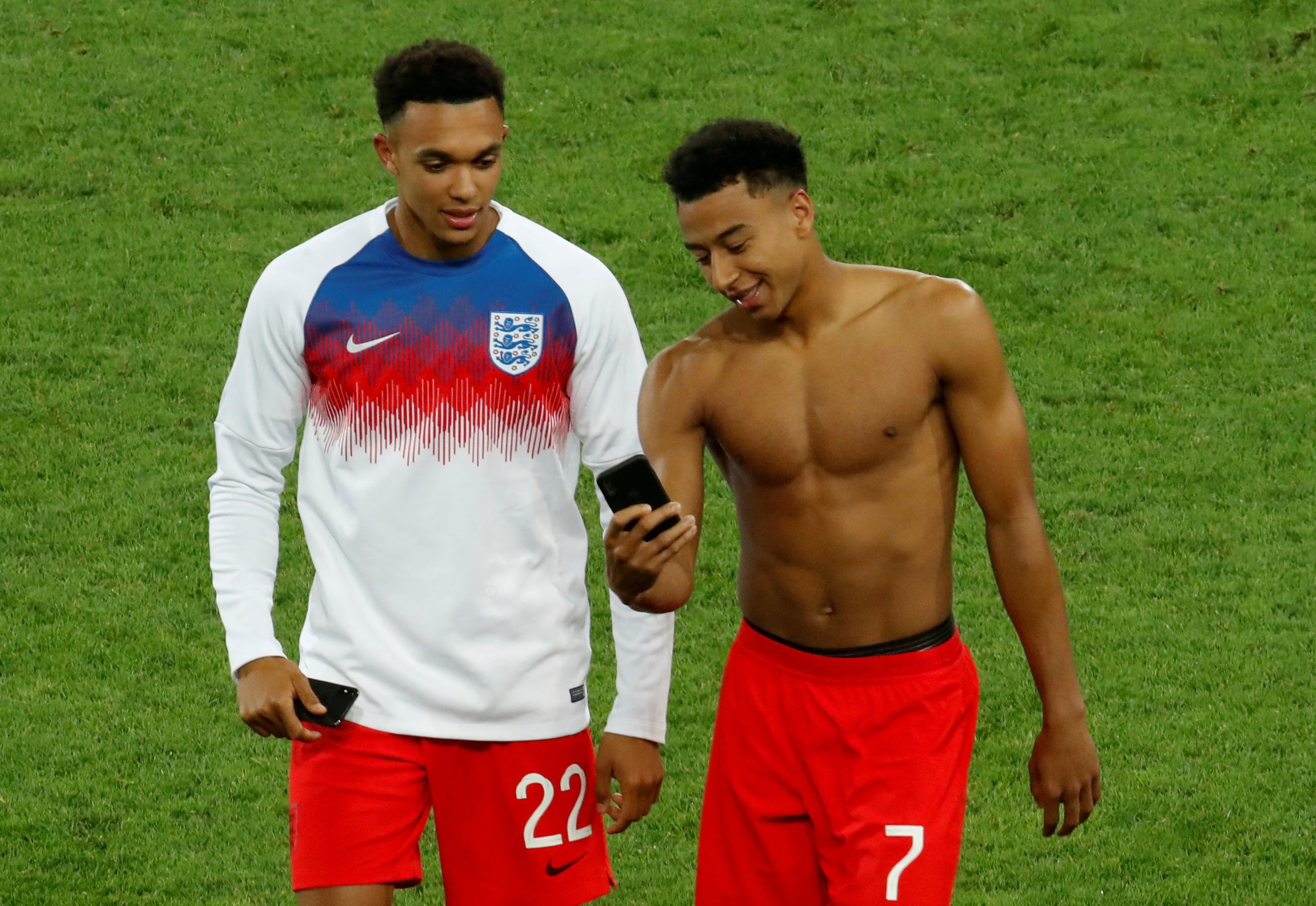 Liverpool’s Trent Alexander-Arnold (left) was unceremoniously dropped by England manager Gareth Southgate. Photo: Reuters