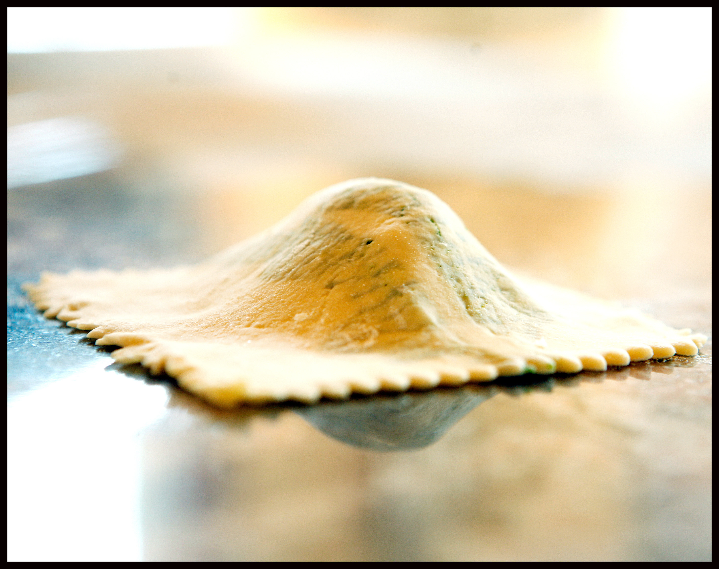 A ravioli  - one of the many forms of dumpling found in the world today. Their roots are a matter for debate. Photo: David Woo/Corbis via Getty Images