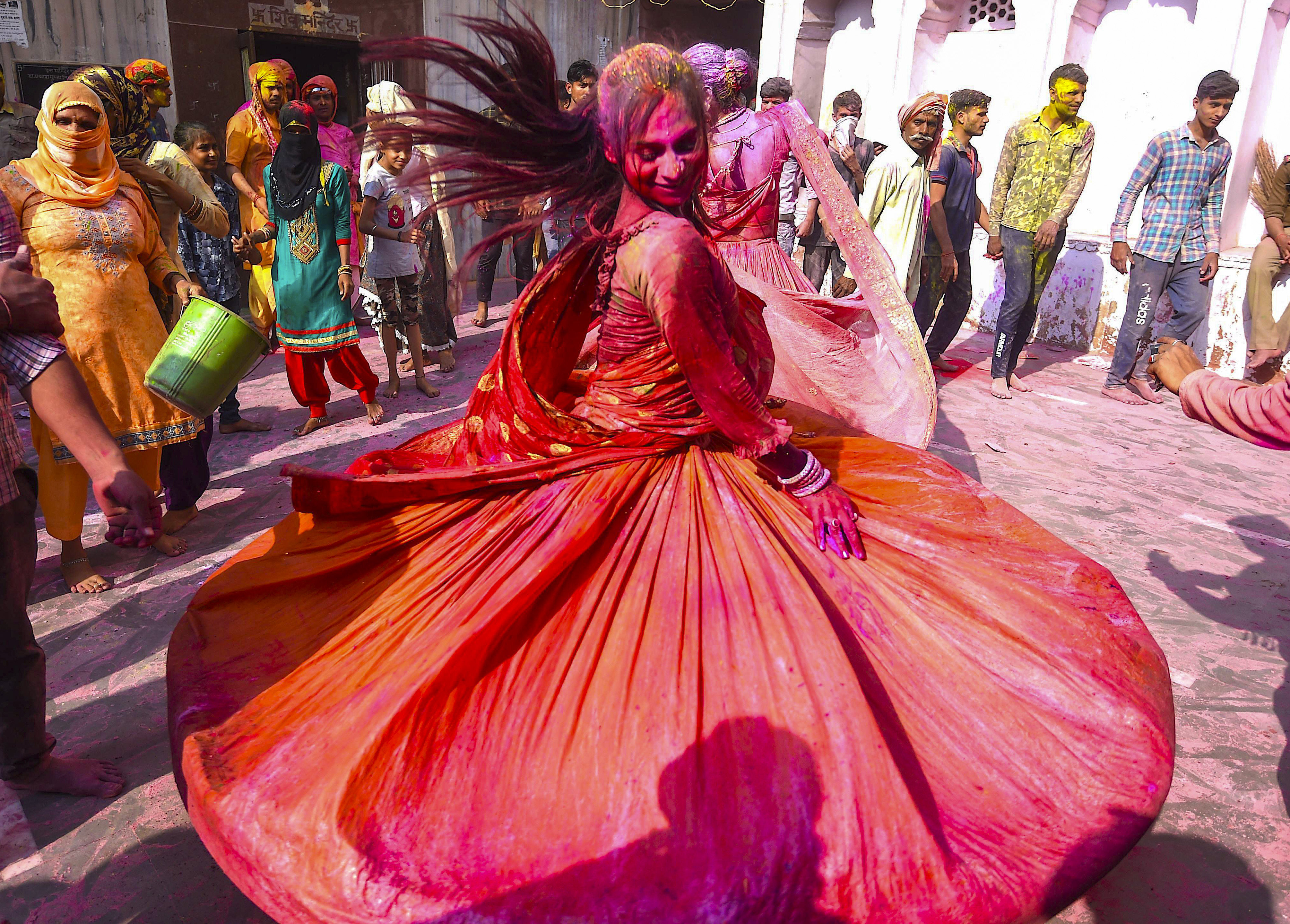 Holi celebrations in Uttar Pradesh, India, on March 5, 2020.  India, which bore the brunt of the 2013 sell-off, now enjoys a surplus instead of a gaping deficit. Across Asia, foreign exchange reserves are at record levels, while inflation remains nailed to the floor. Photo: AFP