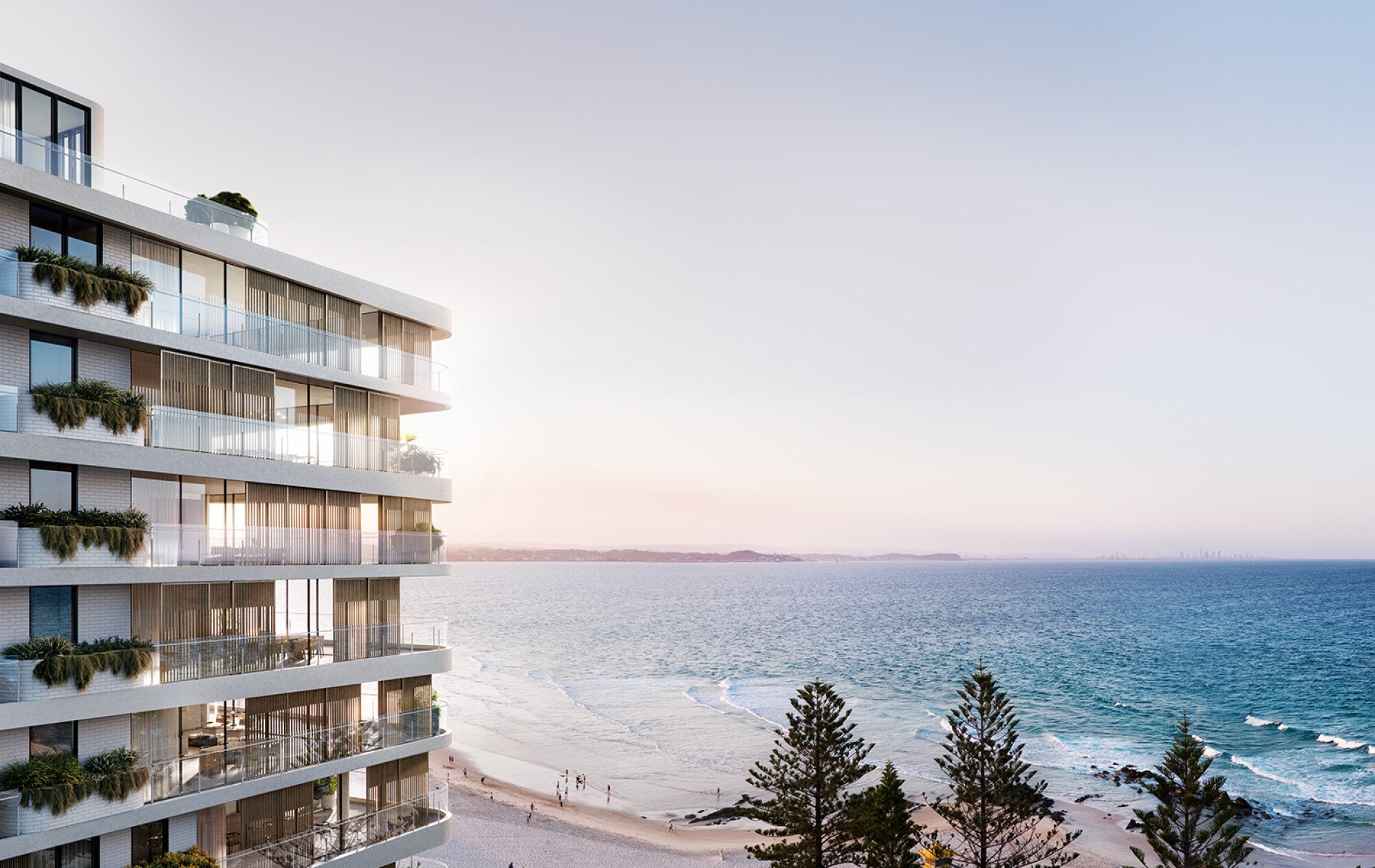 Flow Residences on Australia’s Gold Coast are ideally located for surfers. Photo: handout