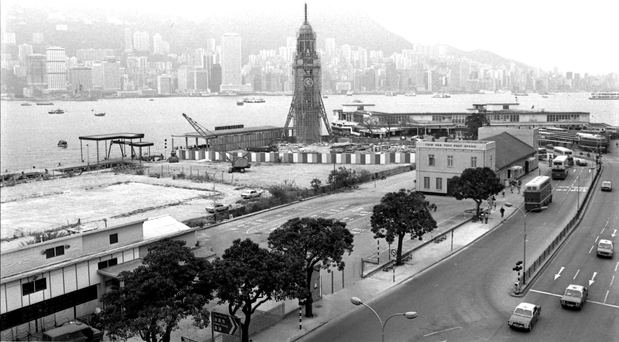 The clock tower in Tsim Sha Tsui under renovation in November, 1978. Photo: SCMP