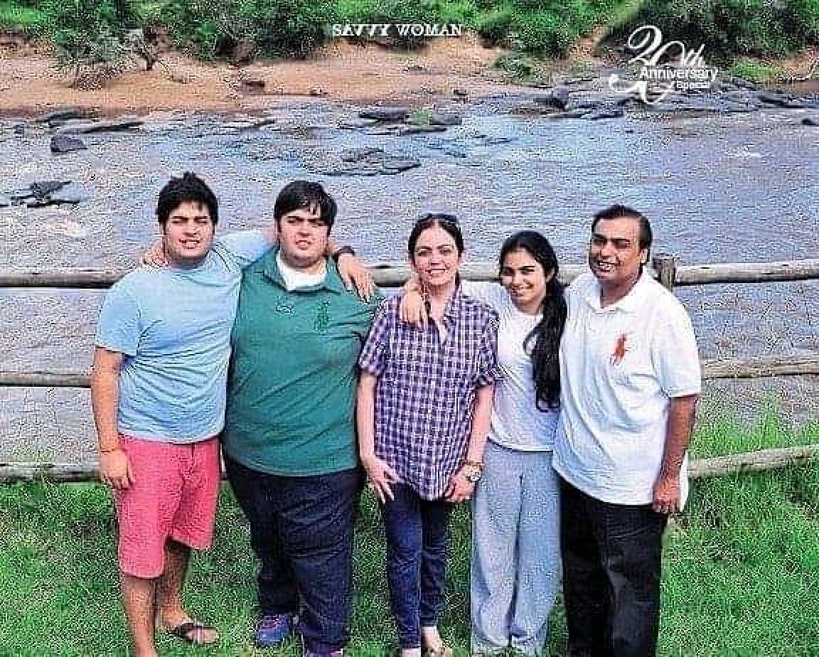 The Ambani family before the billions Mukesh, Nita, Isha, Akash and