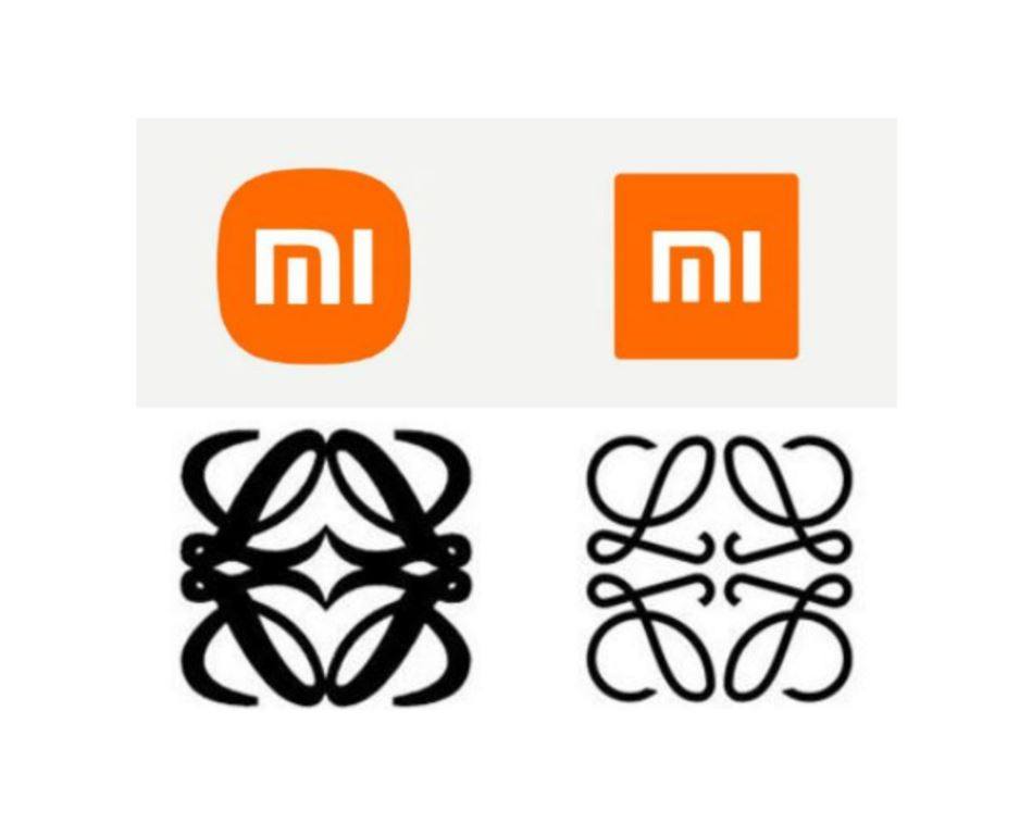 Xiaomei and Loewe: subtle logo changes over then and now. Photos: XiaoMi/Weibo, handout