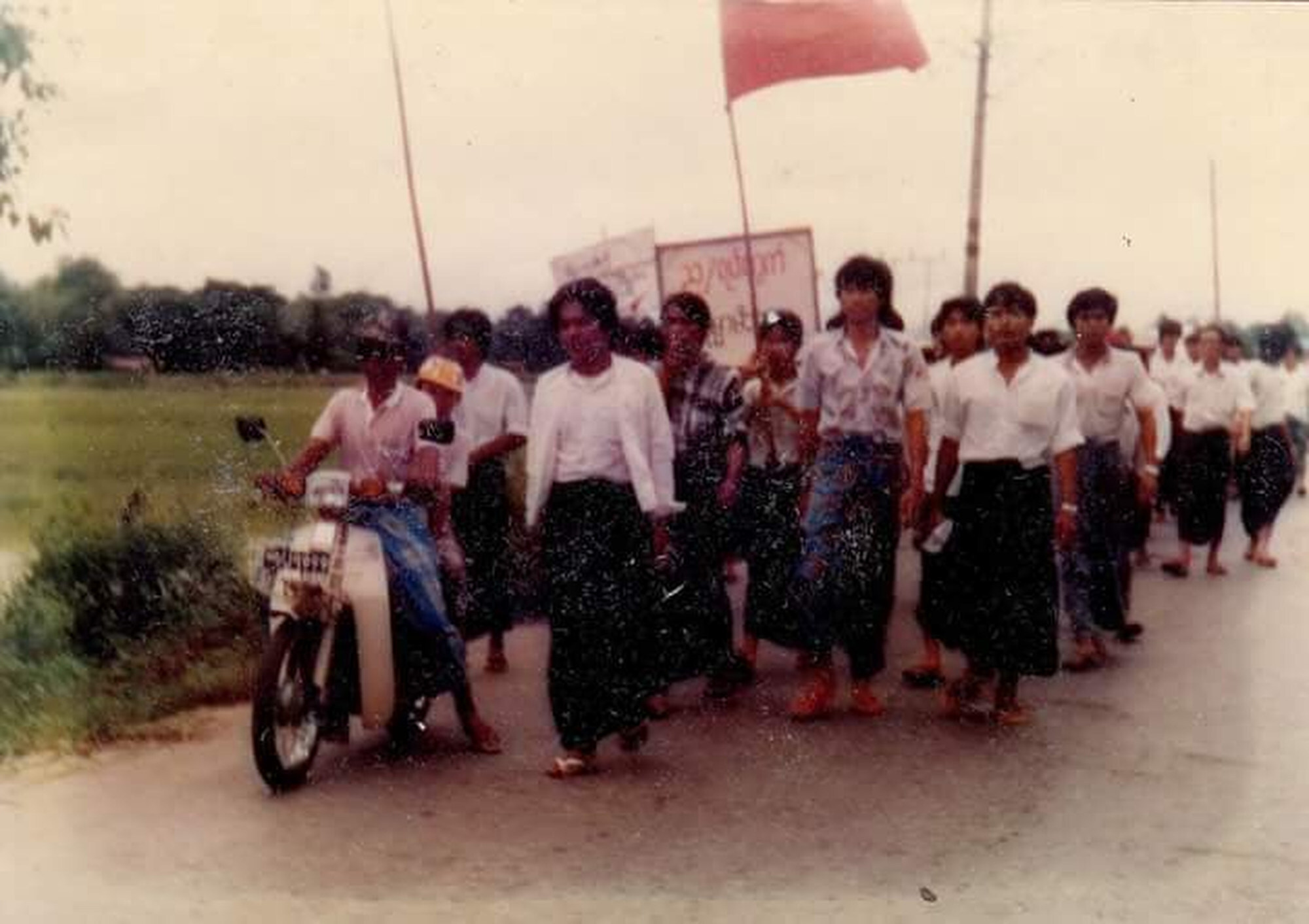 North Okkalapa during 1988 uprising. Photo: History of Burma Museum