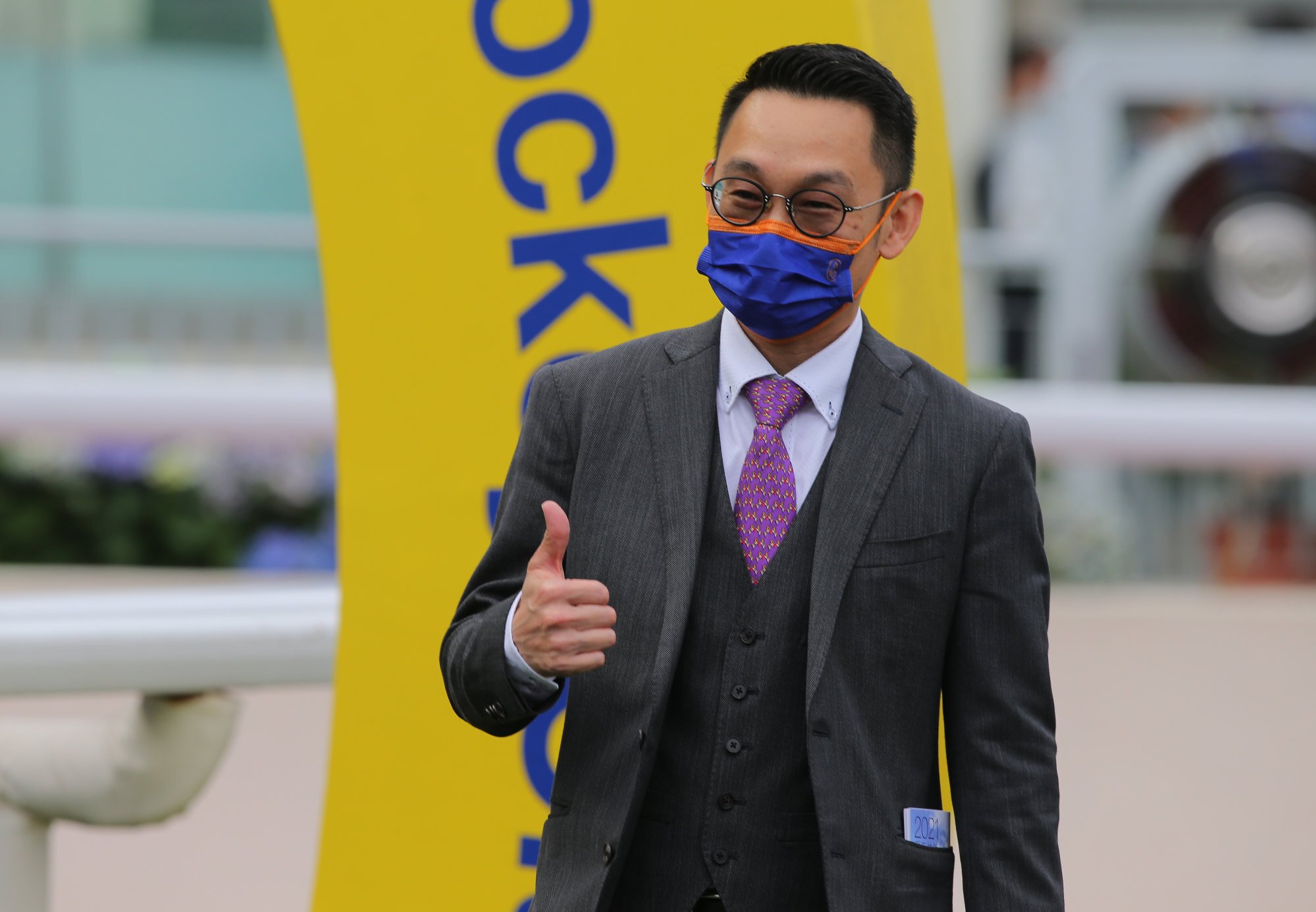 Jimmy Ting is all smiles after Amazing Star’s victory at Sha Tin. 