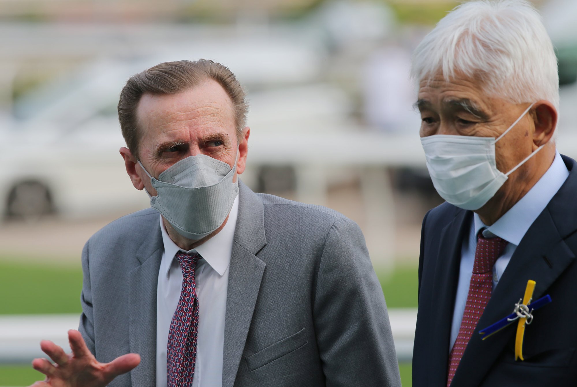 John Size at Sha Tin after training a winner. 