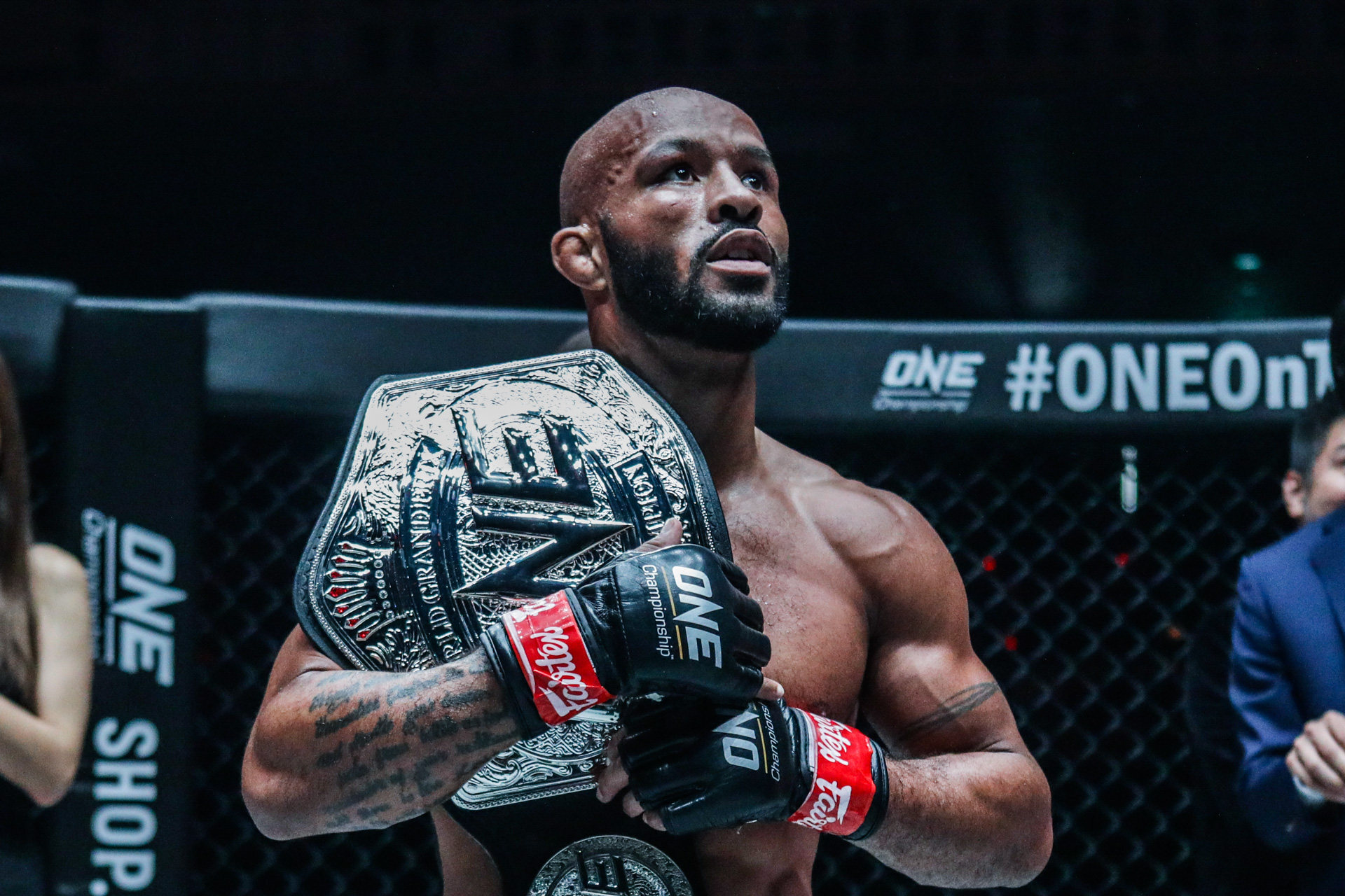 Demetrious Johnson holds the ONE flyweight grand prix title. Photos: ONE Championship