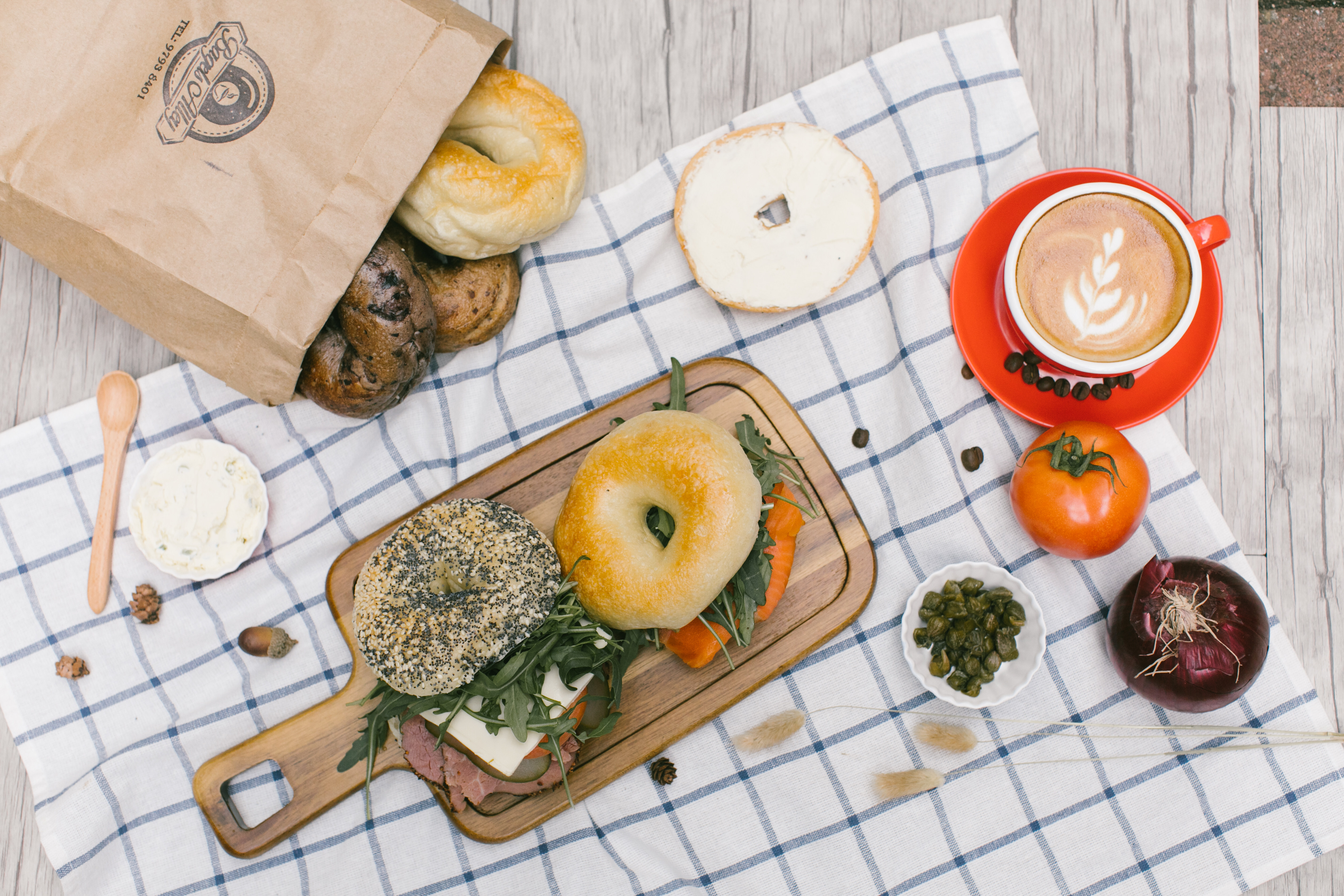 Bakers on Instagram are turning their focus to bagels and dream of owning a real brick and mortar bagel shop, like James Chan, who owns Bagels Alley (pictured), or Rebecca Schrage of Schragels. 