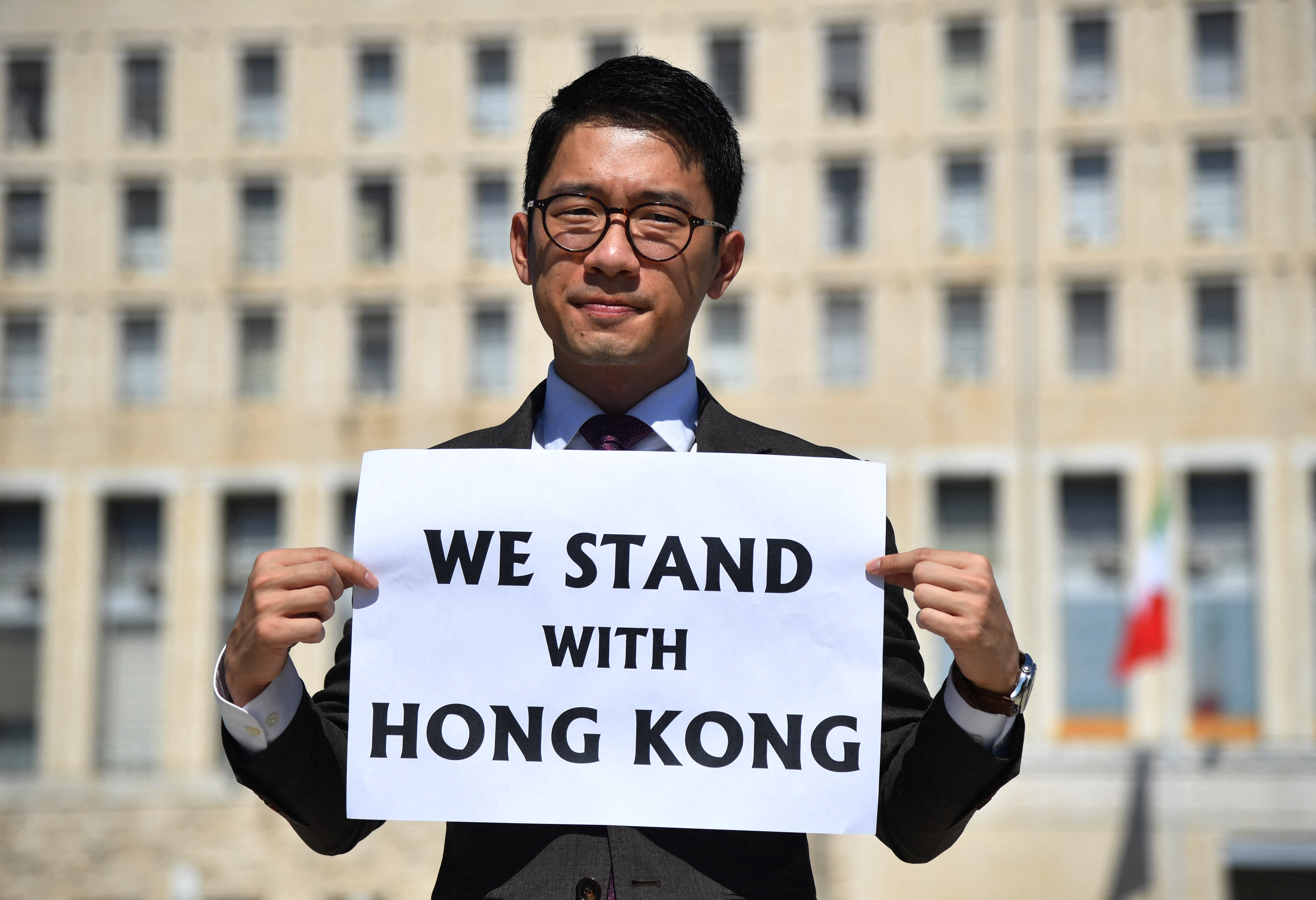 Nathan Law fled Hong Kong for Britain in late June last year, days before Beijing imposed the national security law. Photo: AFP