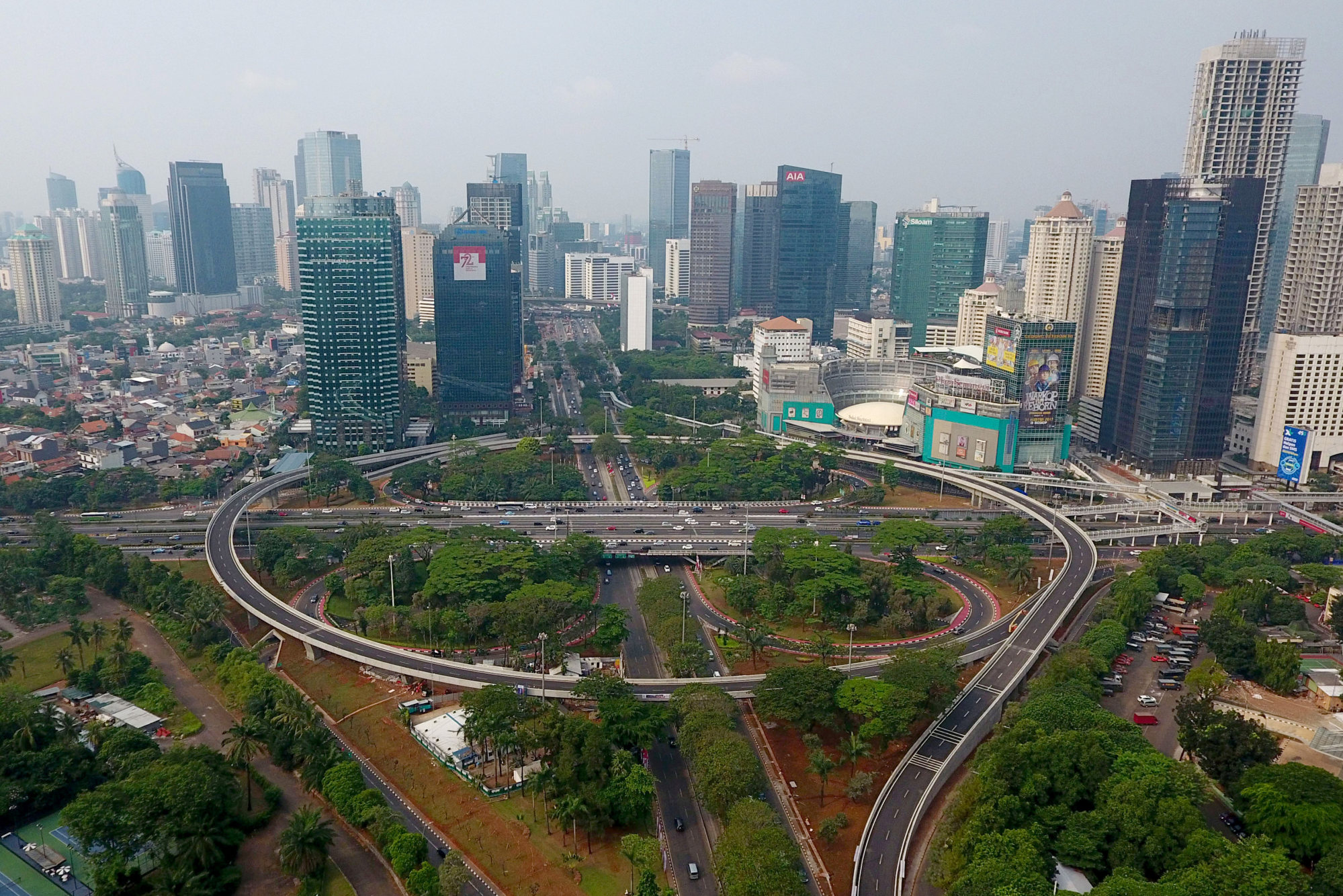 The Semanggi Interchange in the business district of Jakarta. Photo: Bloomberg