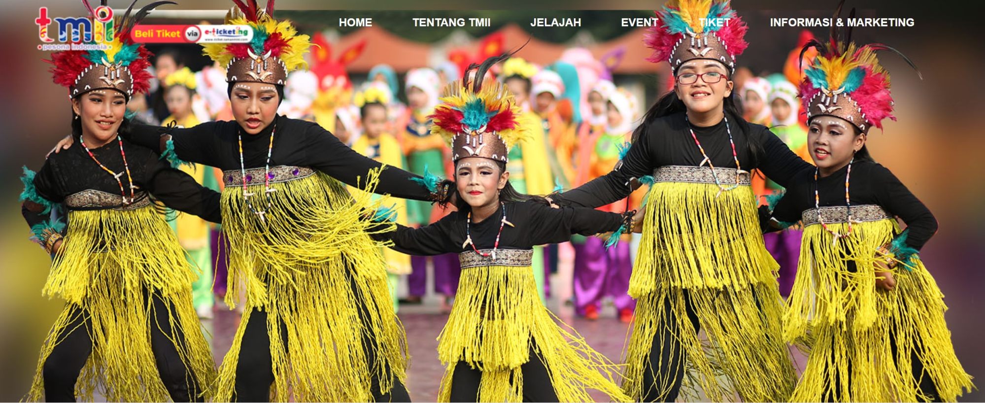The TMII’s website. Photo: Internet