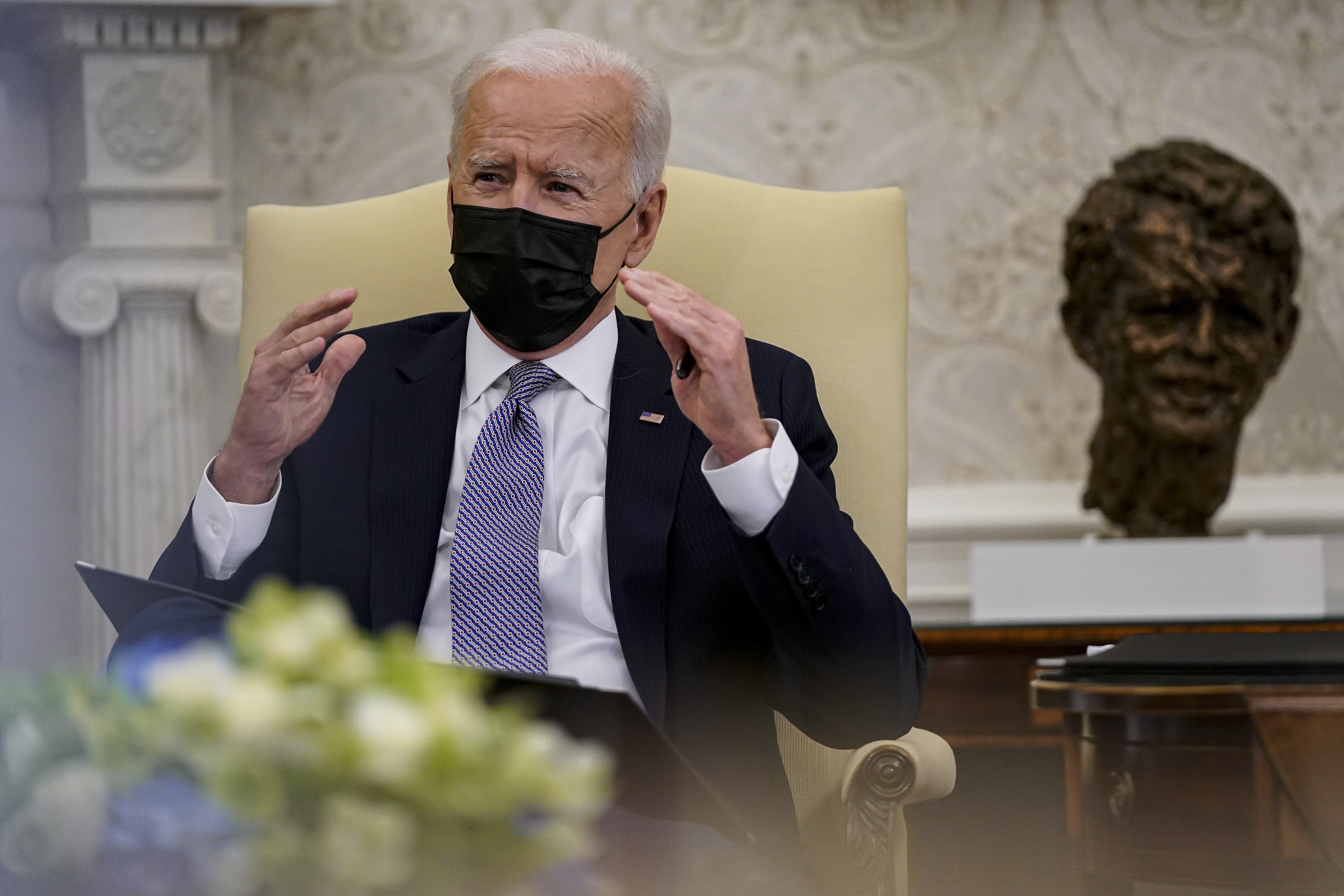 US President Joe Biden says America needs to step up computer chip investment to stay ahead of global rivals. Photo: EPA-EFE