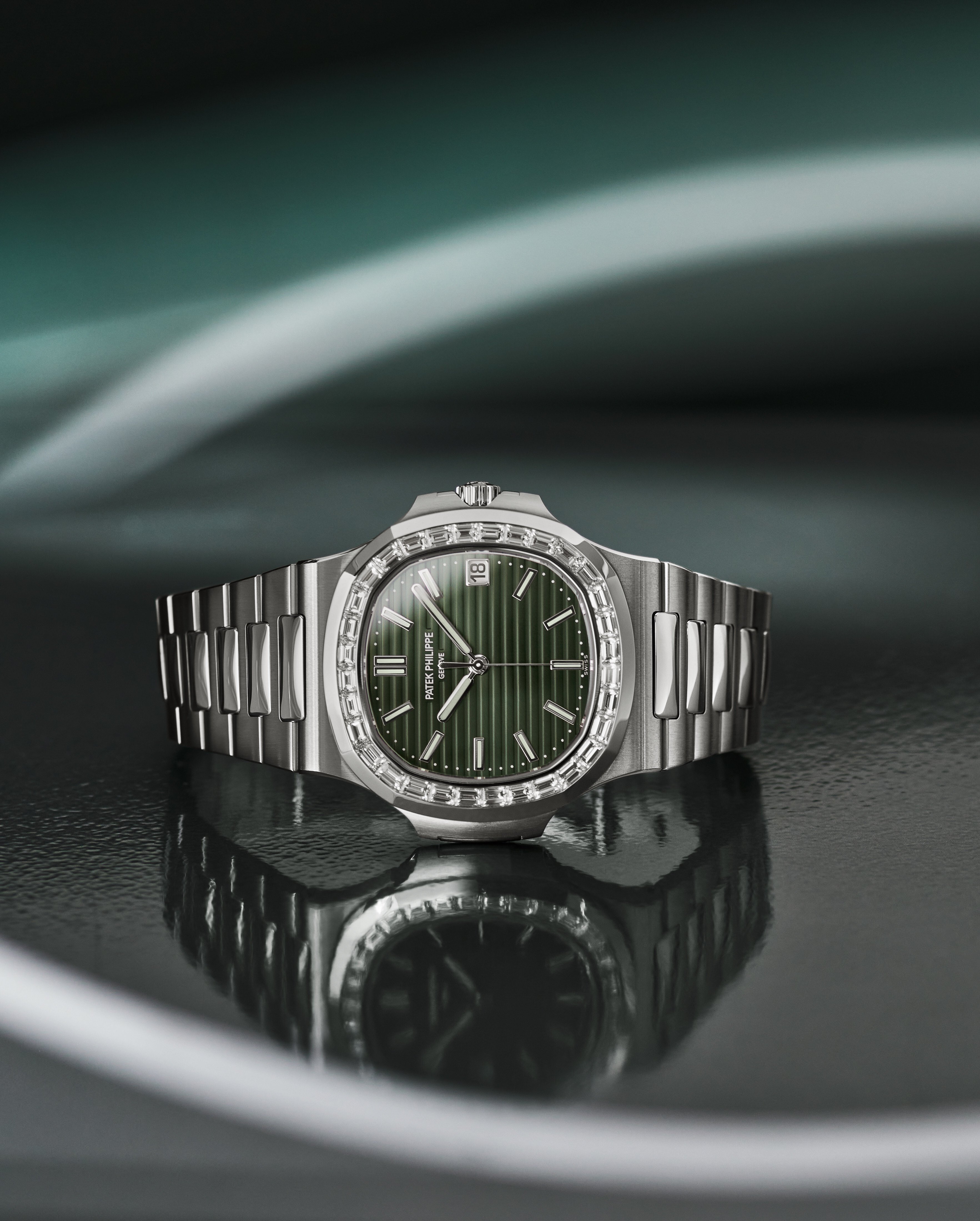 The olive-green hued Patek Philippe Nautilus 5711 will be the company’s last iteration of the much sought-after timepiece. Photo: Patek Philippe