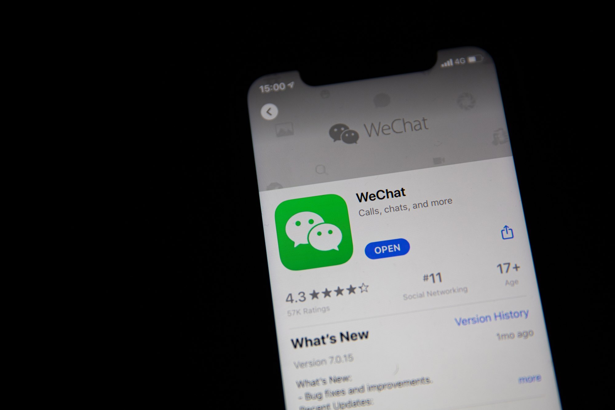 Tencent Holdings super app WeChat, along with mainland Chinese version Weixin, had a total of 1.2 billion monthly active users as of December 31, 2020. Photo: EPA-EFE