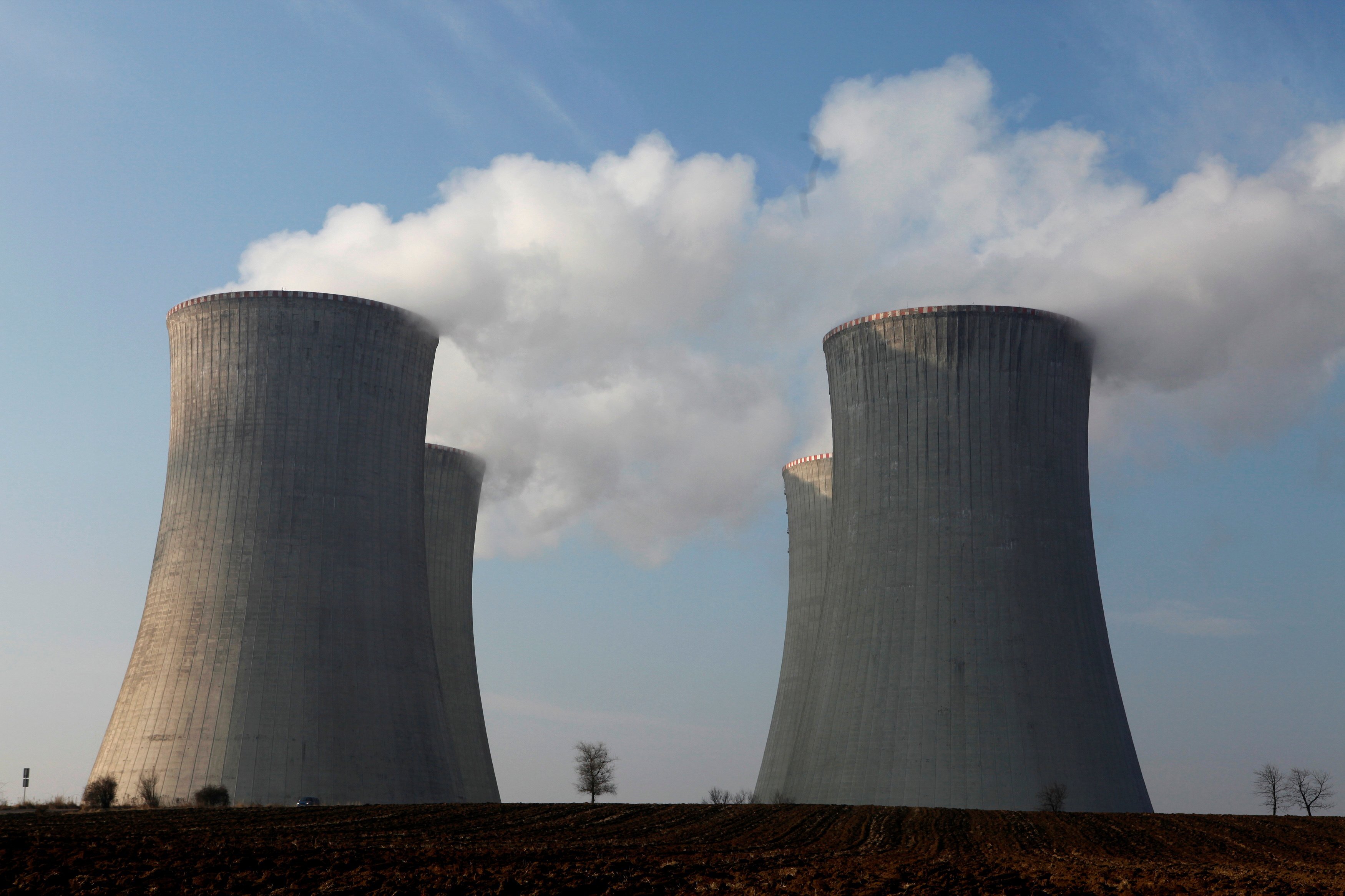 The cooling towers of the Czech nuclear power plant at Dukovany, near Prague. Photo: Reuters