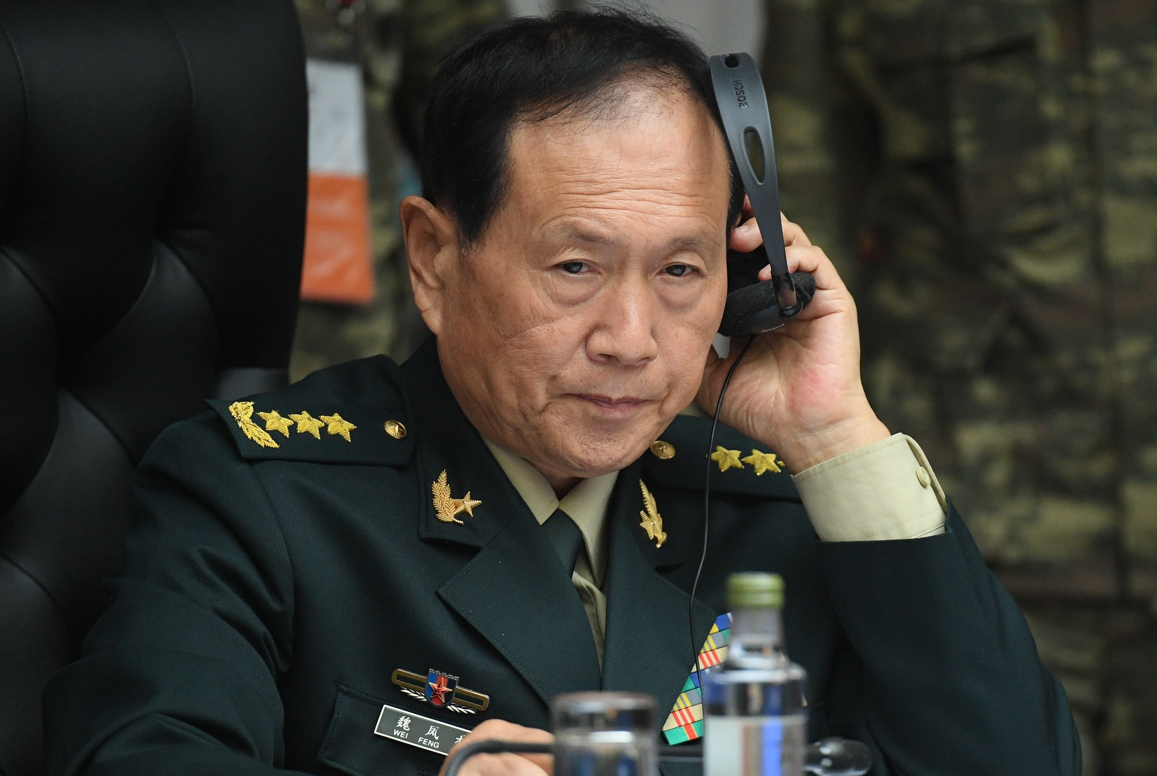 Chinese Defence Minister Wei Fenghe. Photo: AP