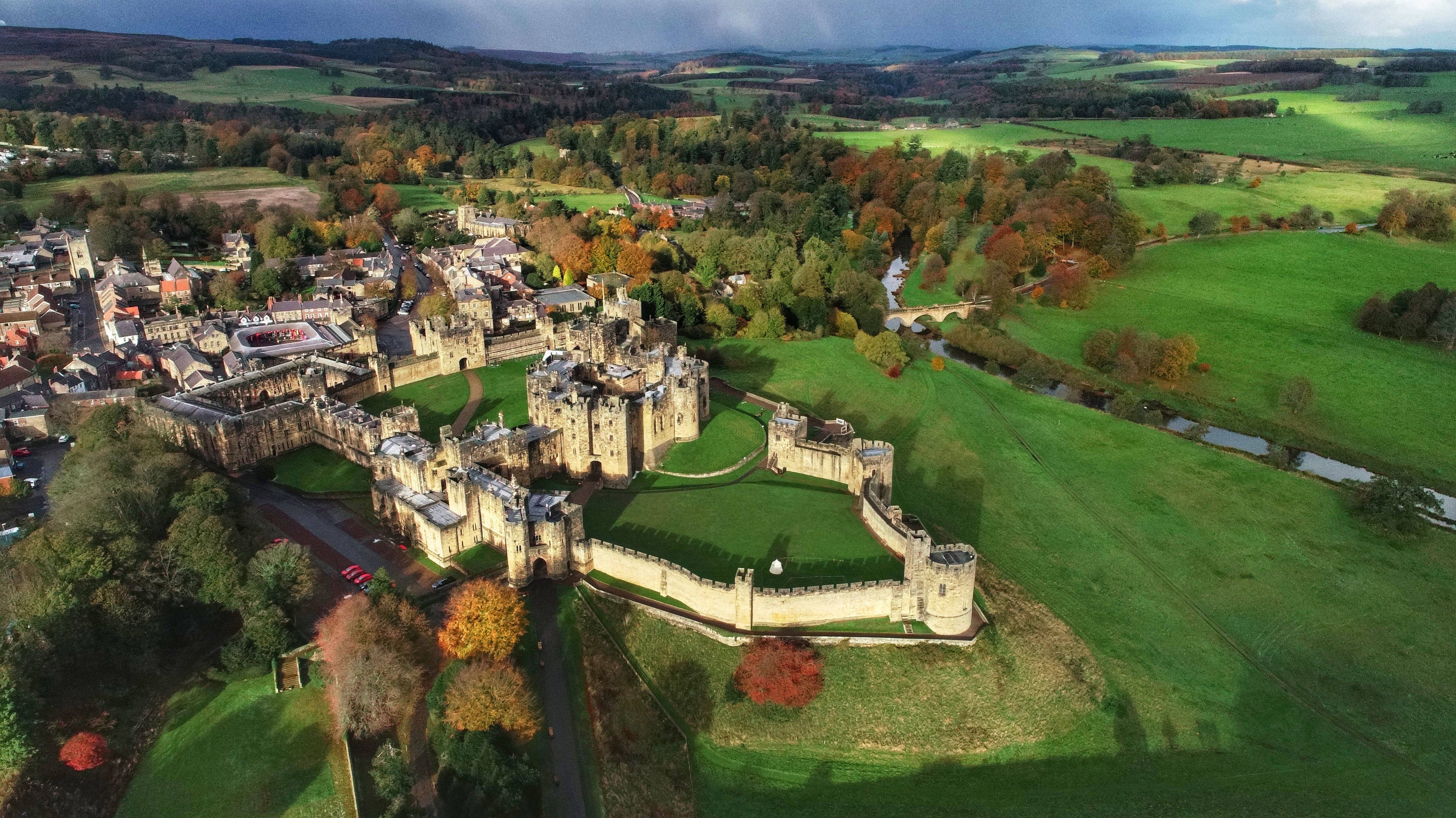 Alnwick Castle in Northumberland, the UK, was used to portray Hogwarts in the Harry Potter films. Photo: Getty Images