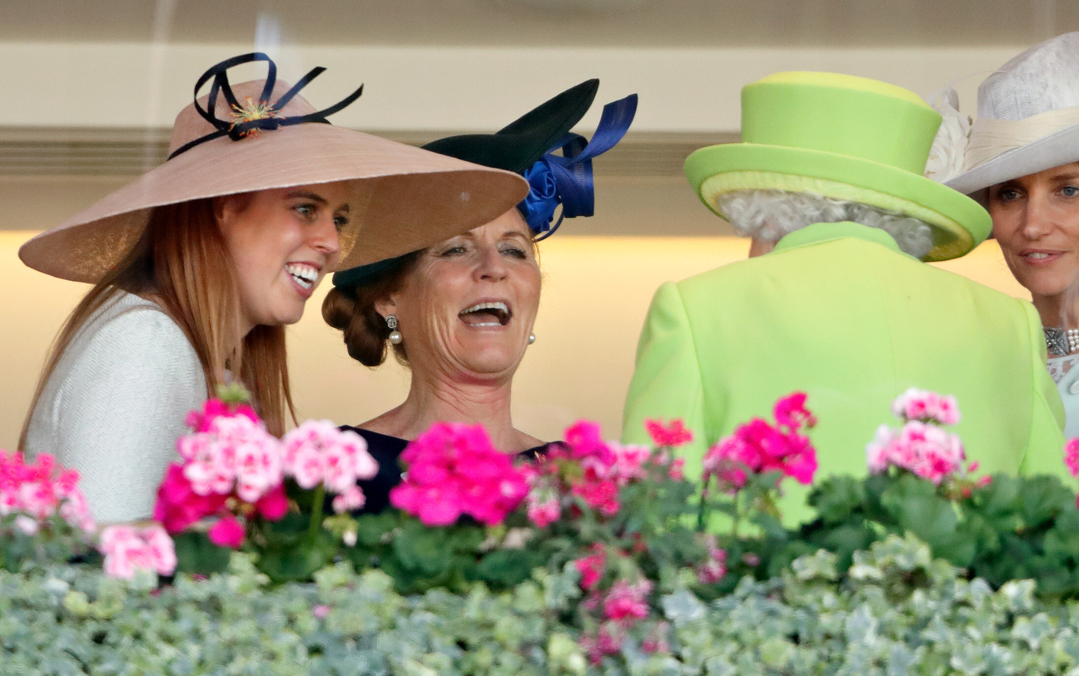 Princess Beatrice and Sarah, Duchess of York, seen talking with Queen Elizabeth II in the Royal Box at Royal Ascot in June 2018 – but would you know the words to avoid to sound suitably royal were you ever to mix in such circles? Photo: Indigo/Getty Images