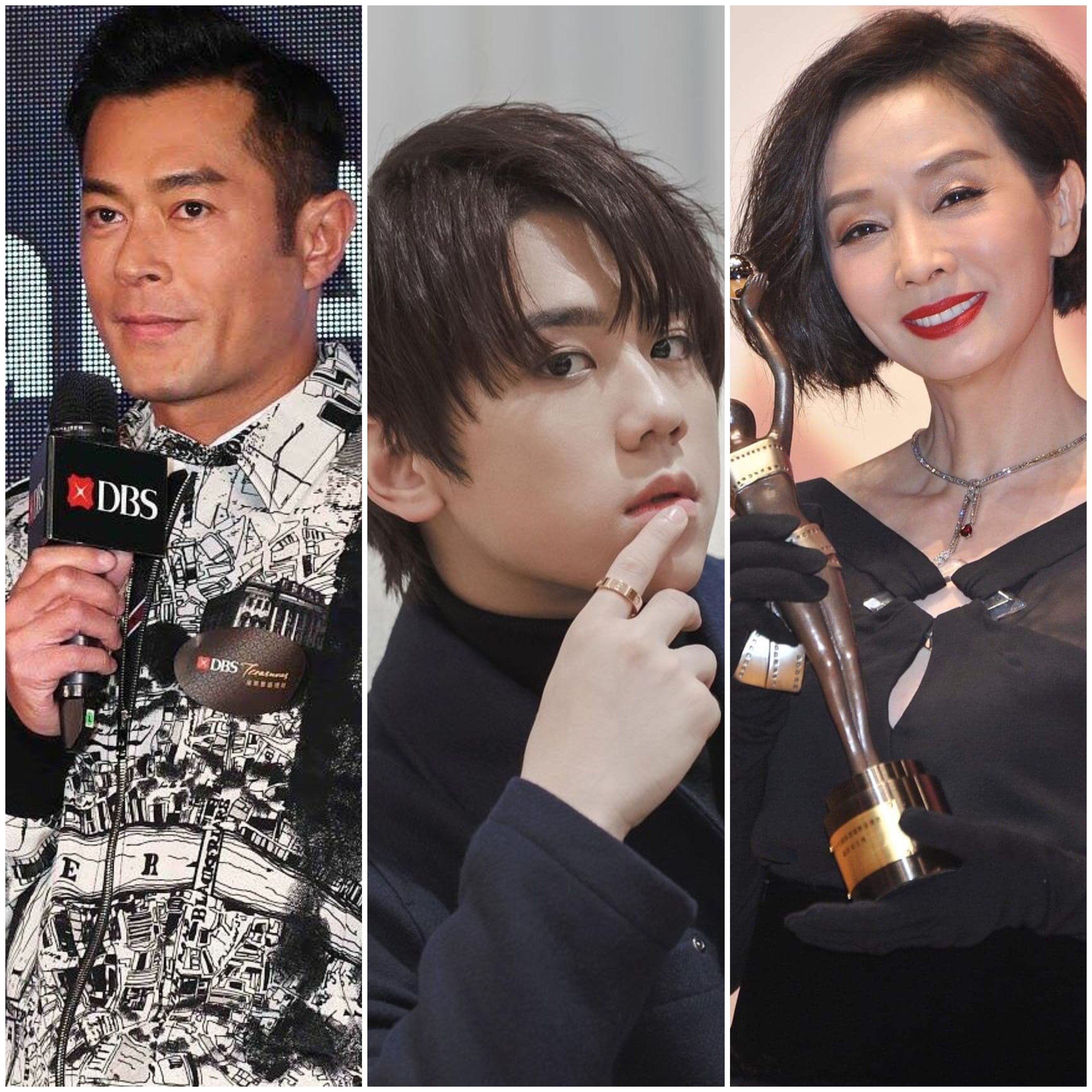 Hong Kong celebrities Louis Koo, Keung To and Teresa Mo. Photos: @koontinlok_louis; @keung_show; @moje115/Instagram