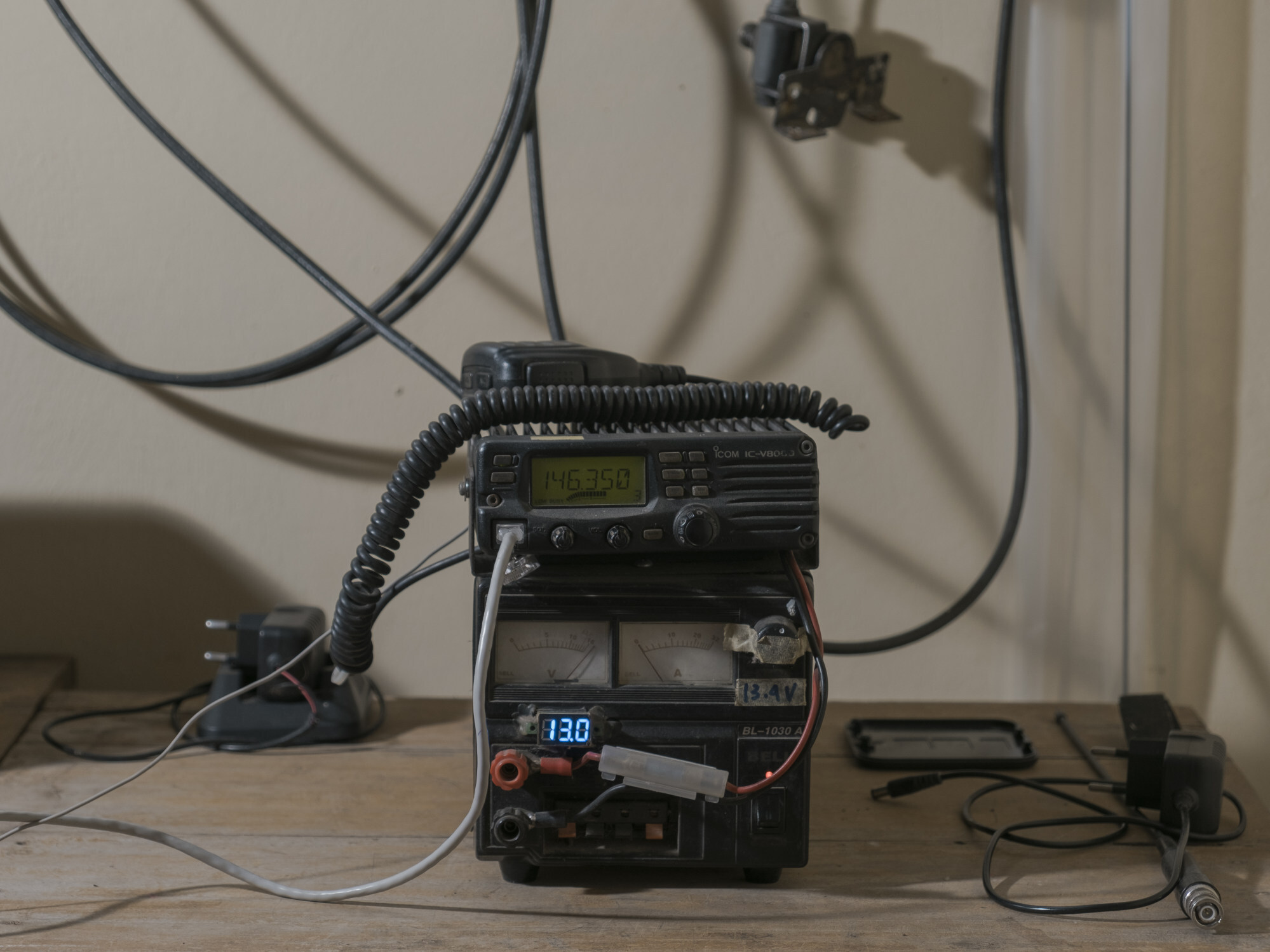 A walkie-talkie repeater used by the SD Negeri Mojo Elementary School to broadcast the teacher’s voice during lessons. Photo: Agoes Rudianto