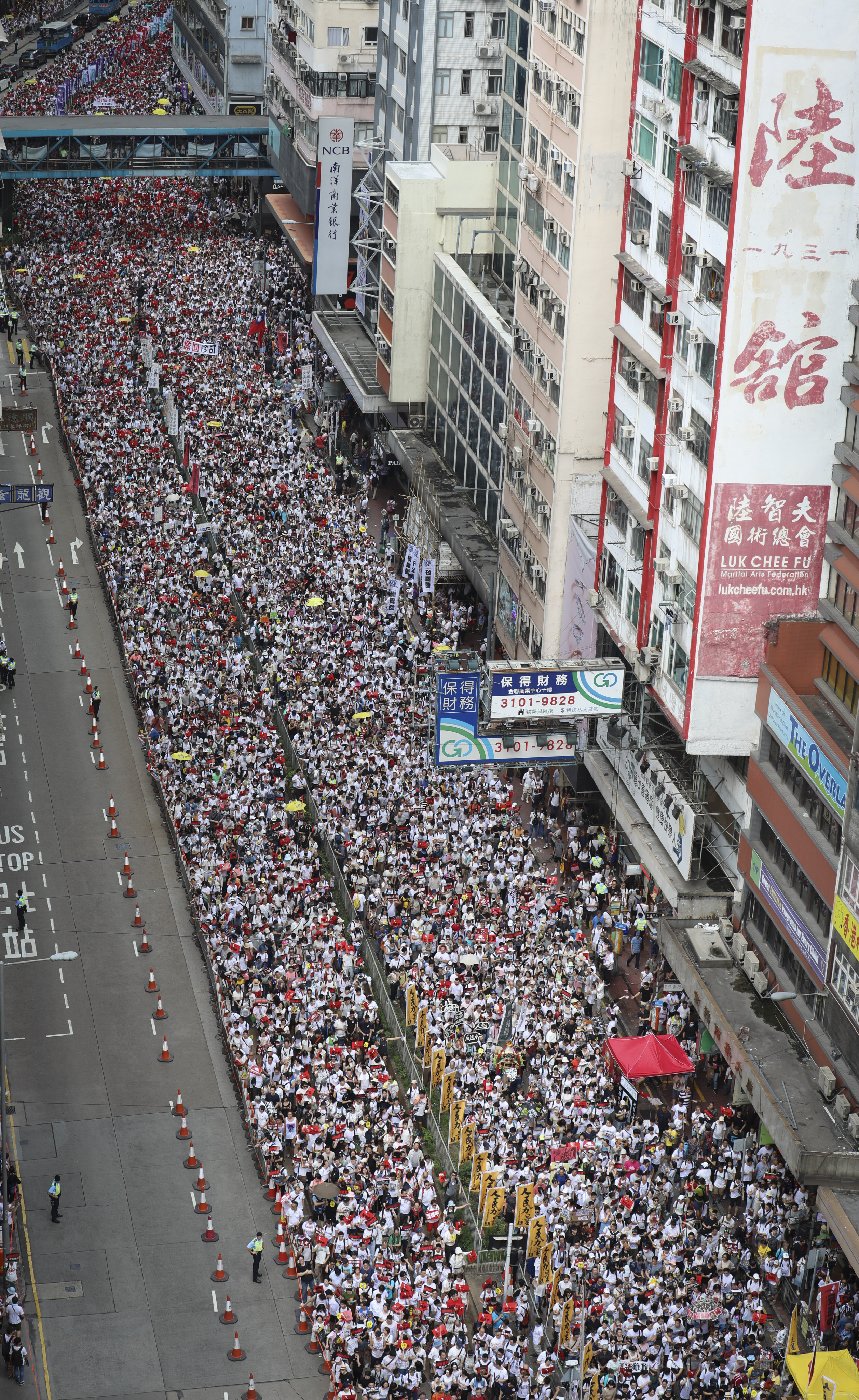 Hundreds of thousands of Hongkongers take to the streets in protest against extradition bill amendments in June, 2019. Photo: James Wendlinger  