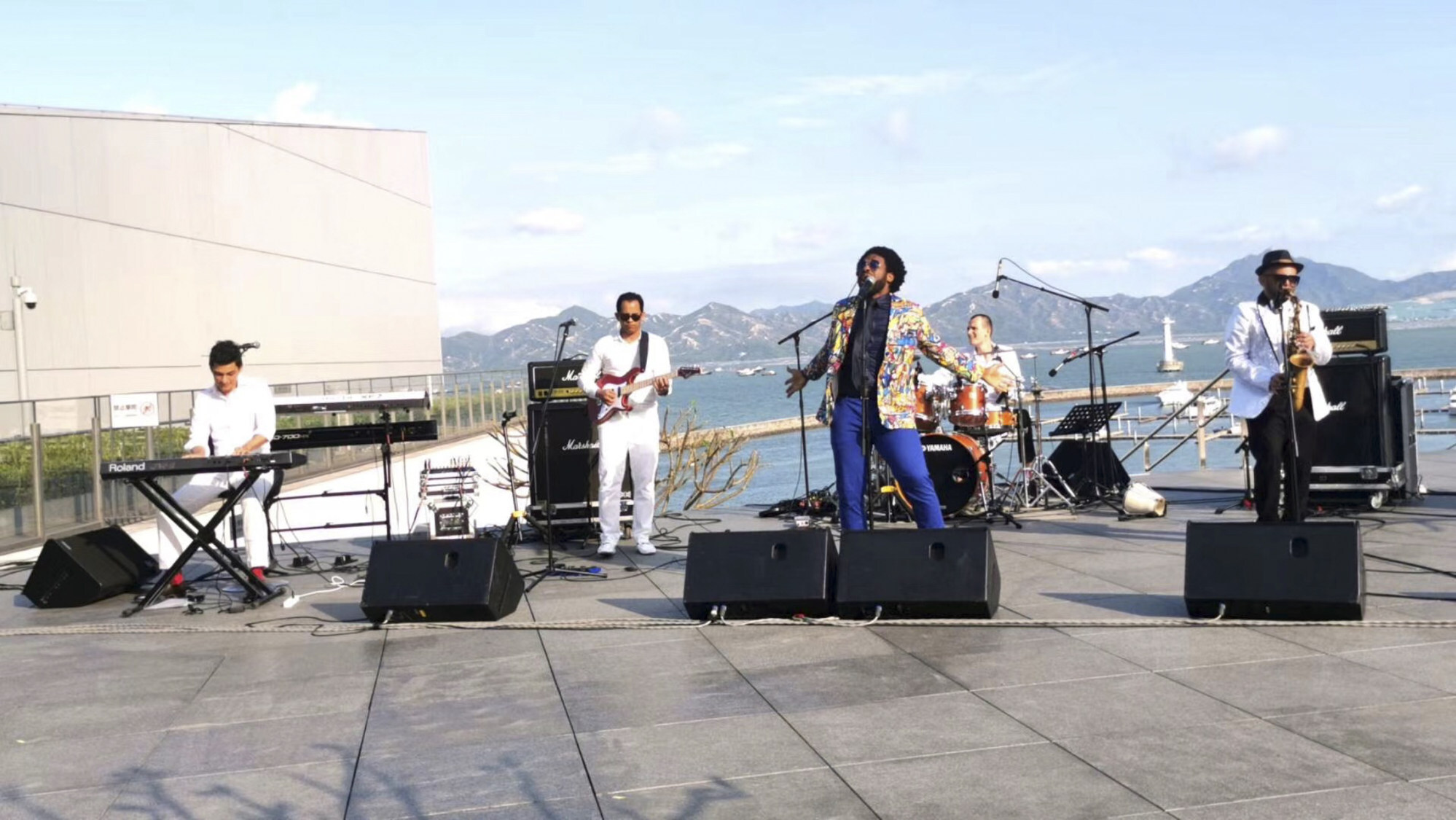 Black playing at the Nanshan Pop Music Festival in Shenzhen. Photo: Courtesy of Adrian Black
