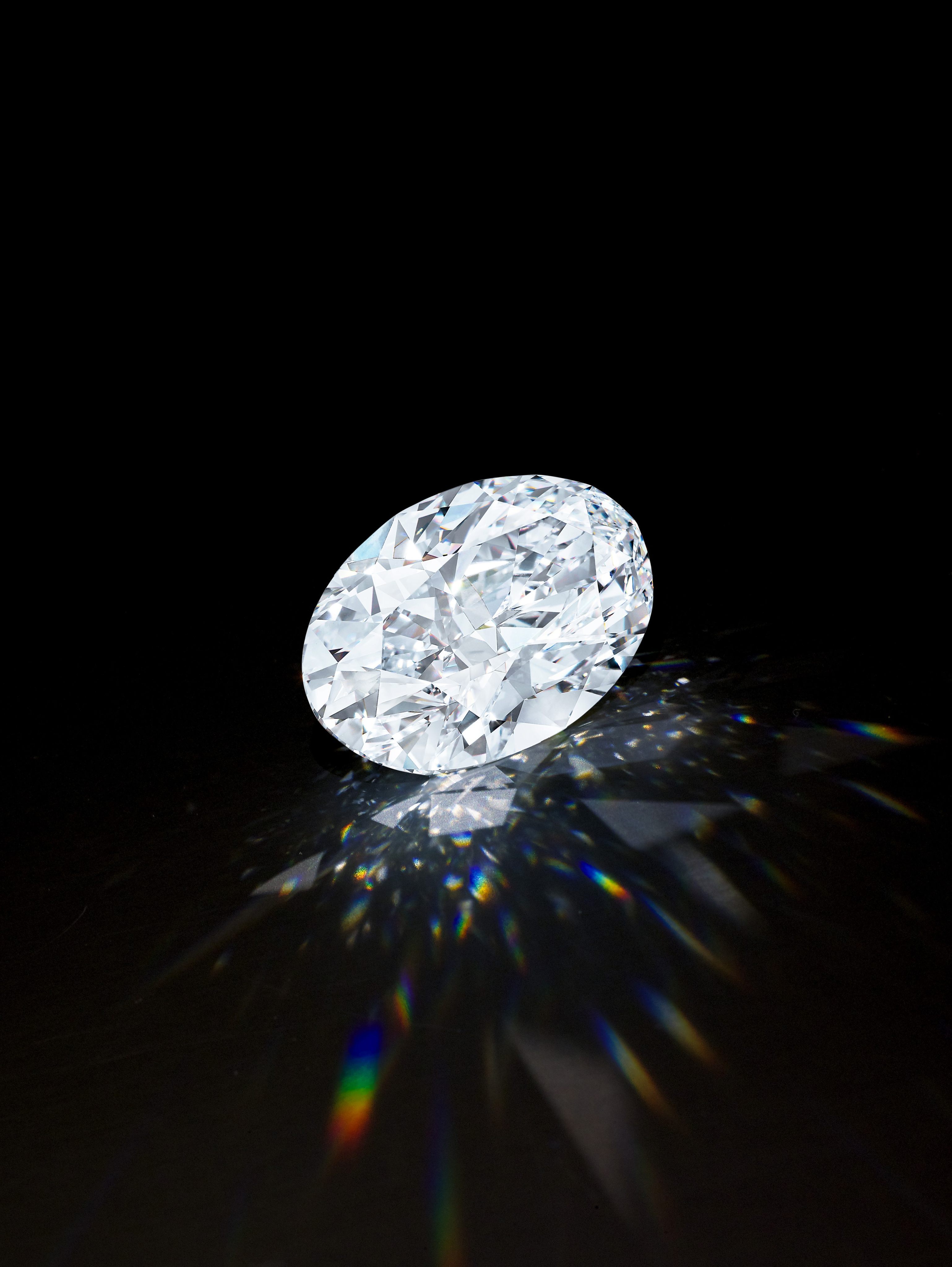 The 102.39-carat D-colour flawless oval diamond, sold at auction for US$15.6 million by Sotheby’s Hong Kong. Photo: Sotheby’s