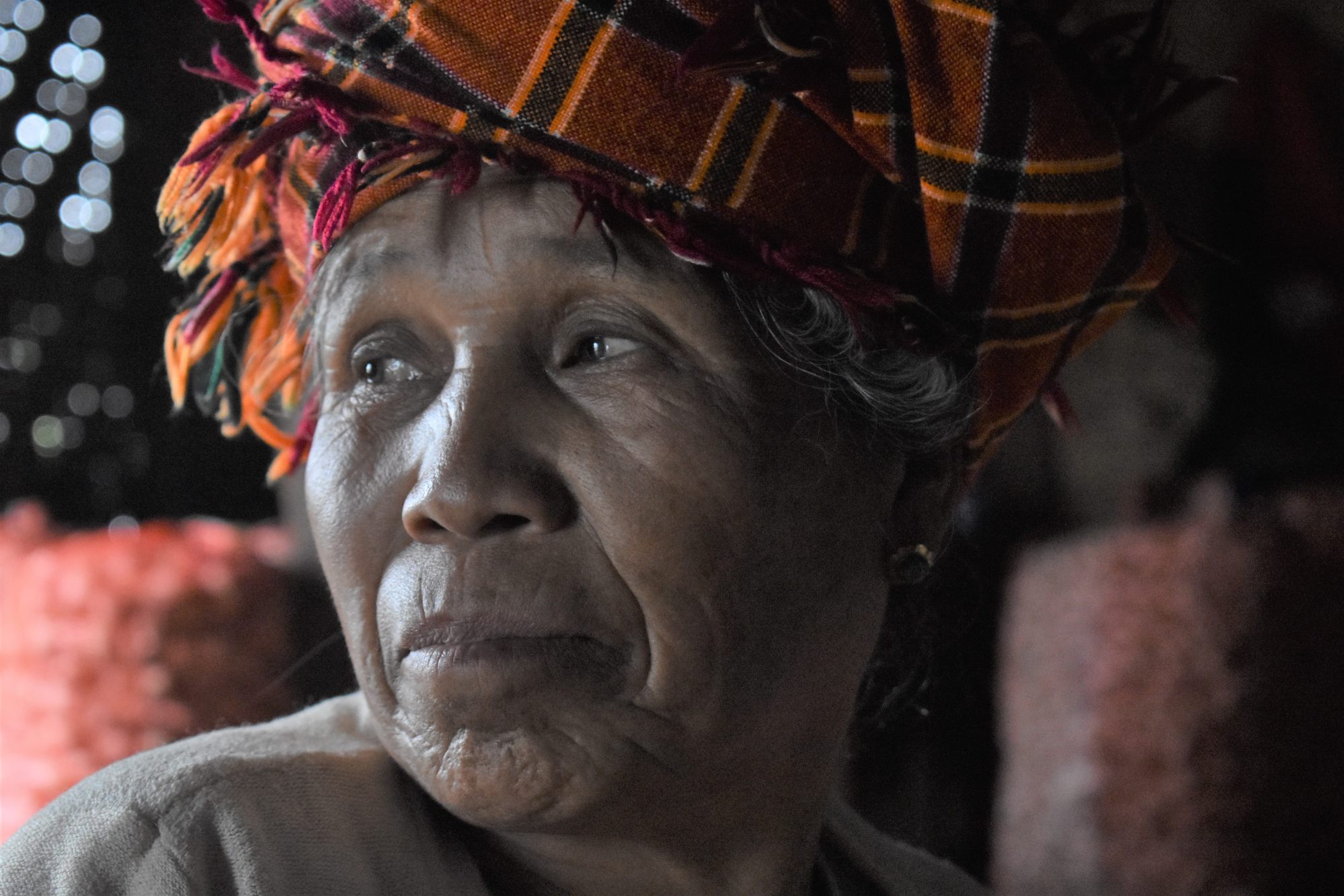 Pa’O farmer Daw May Thant in her house after the harvest. Photo: Robert Bociaga