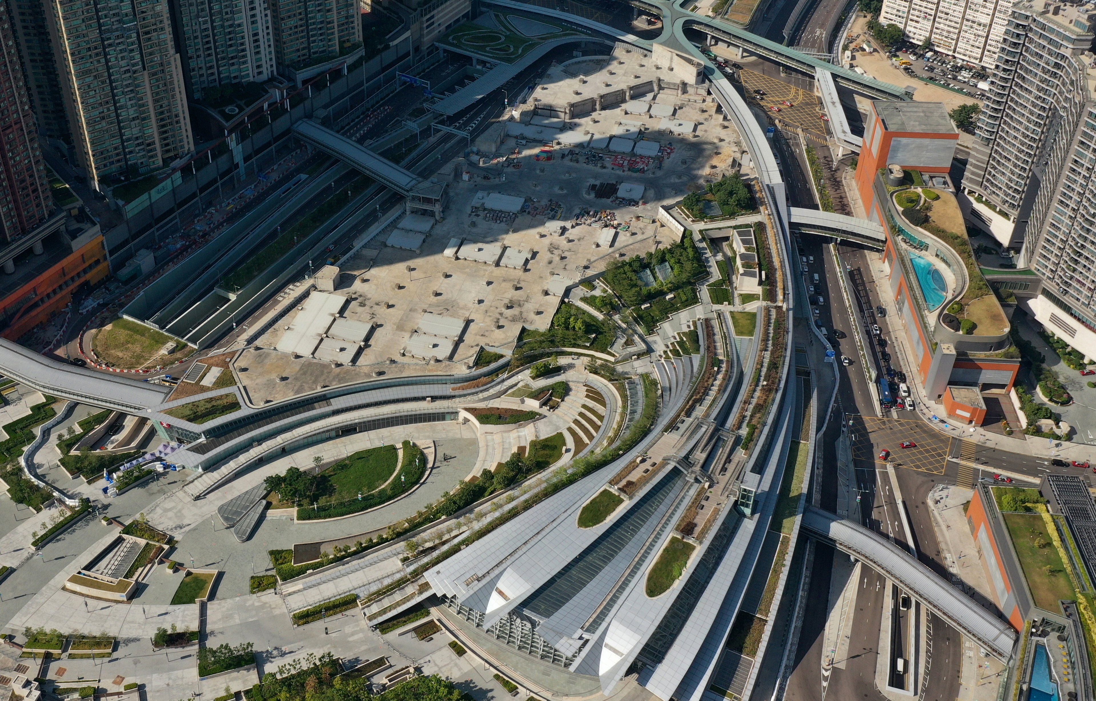 The West Kowloon rail terminus in Hong Kong. Photo: Winson Wong