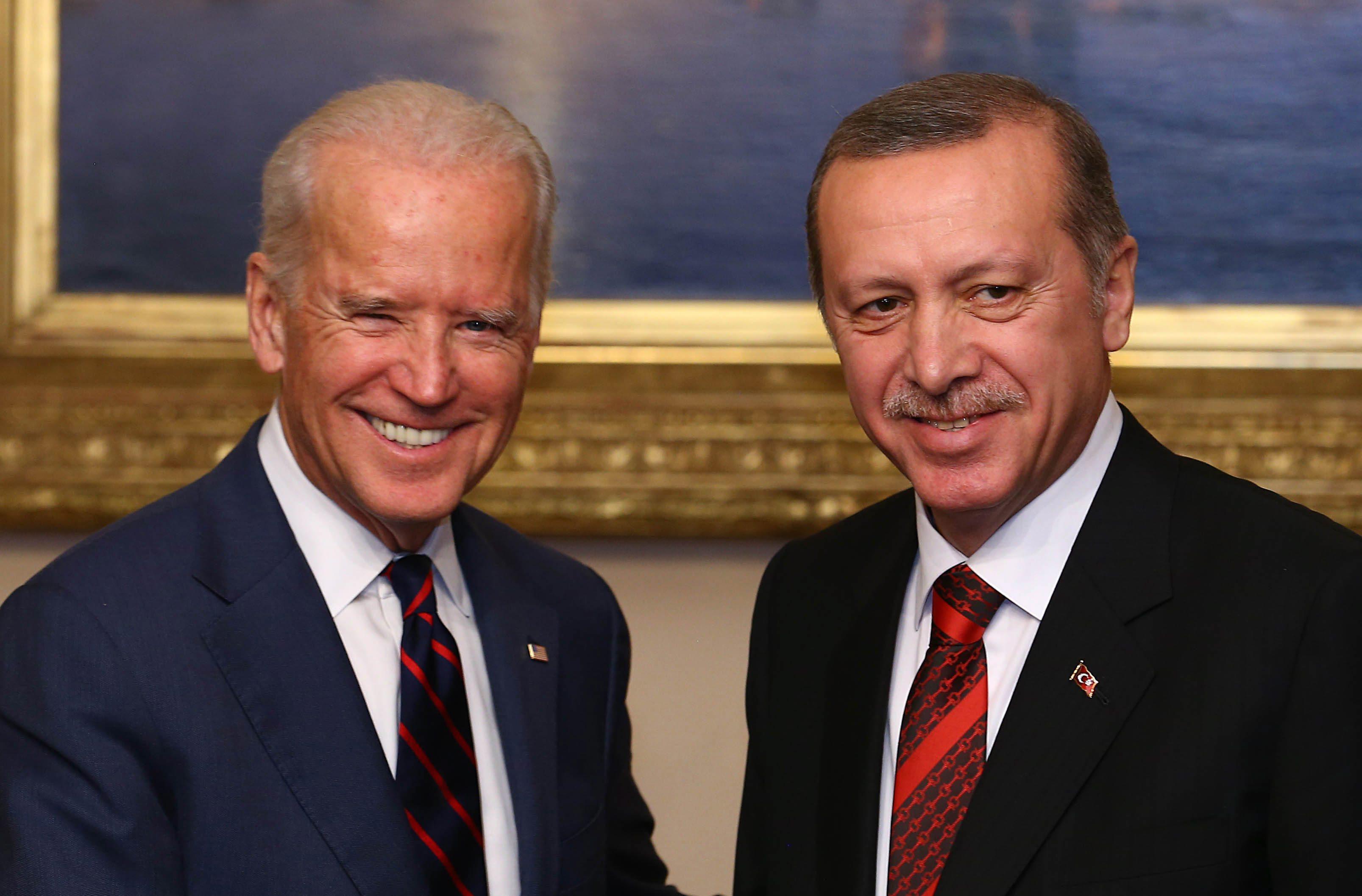 Joe Biden with Turkish President Recep Tayyip Erdogan in Istanbul in 2014, during Biden’s spell as US vice-president. Photo: EPA