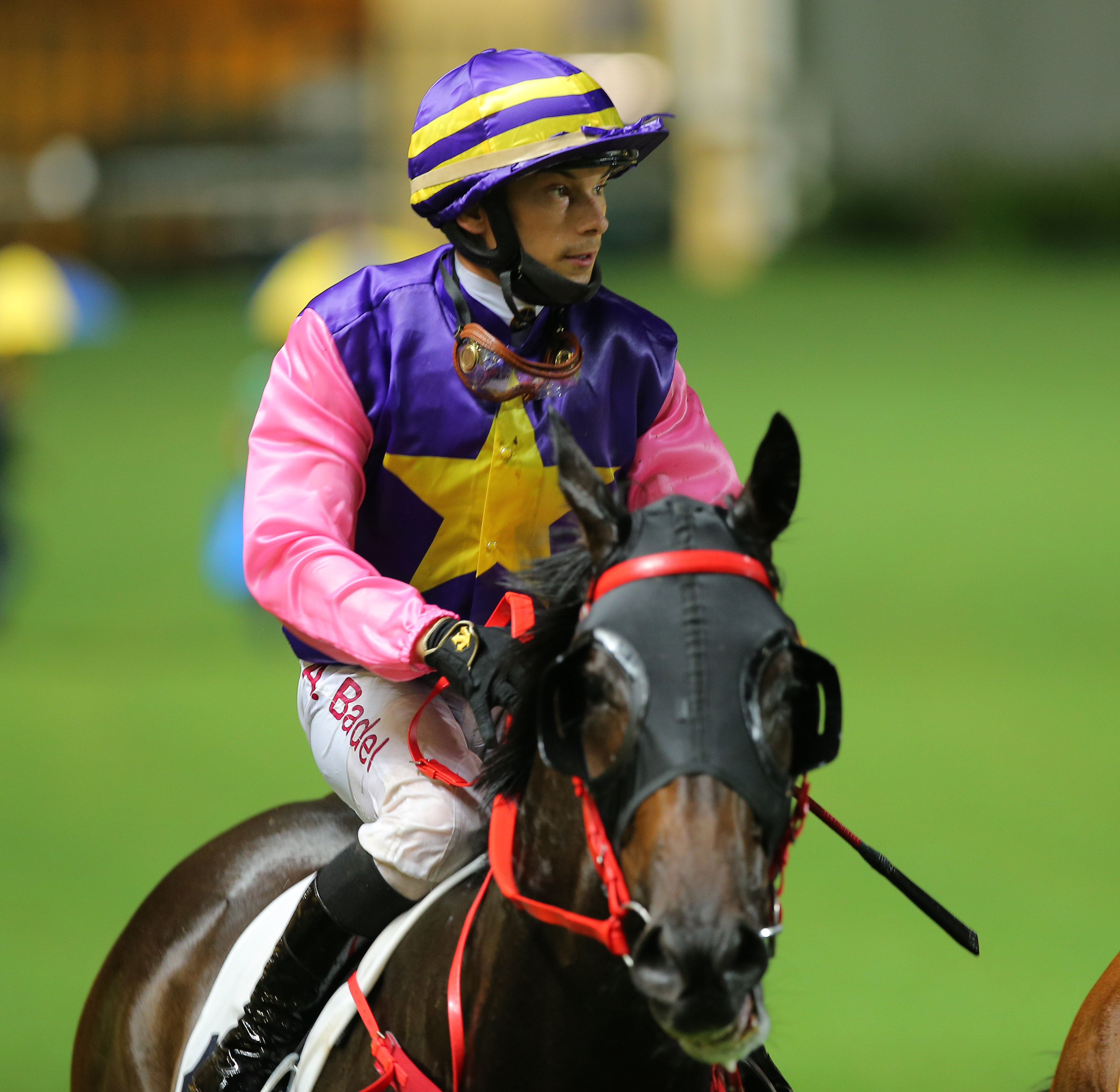 Alexis Badel after a winner at Happy Valley on Wednesday night. Photo: Kenneth Chan