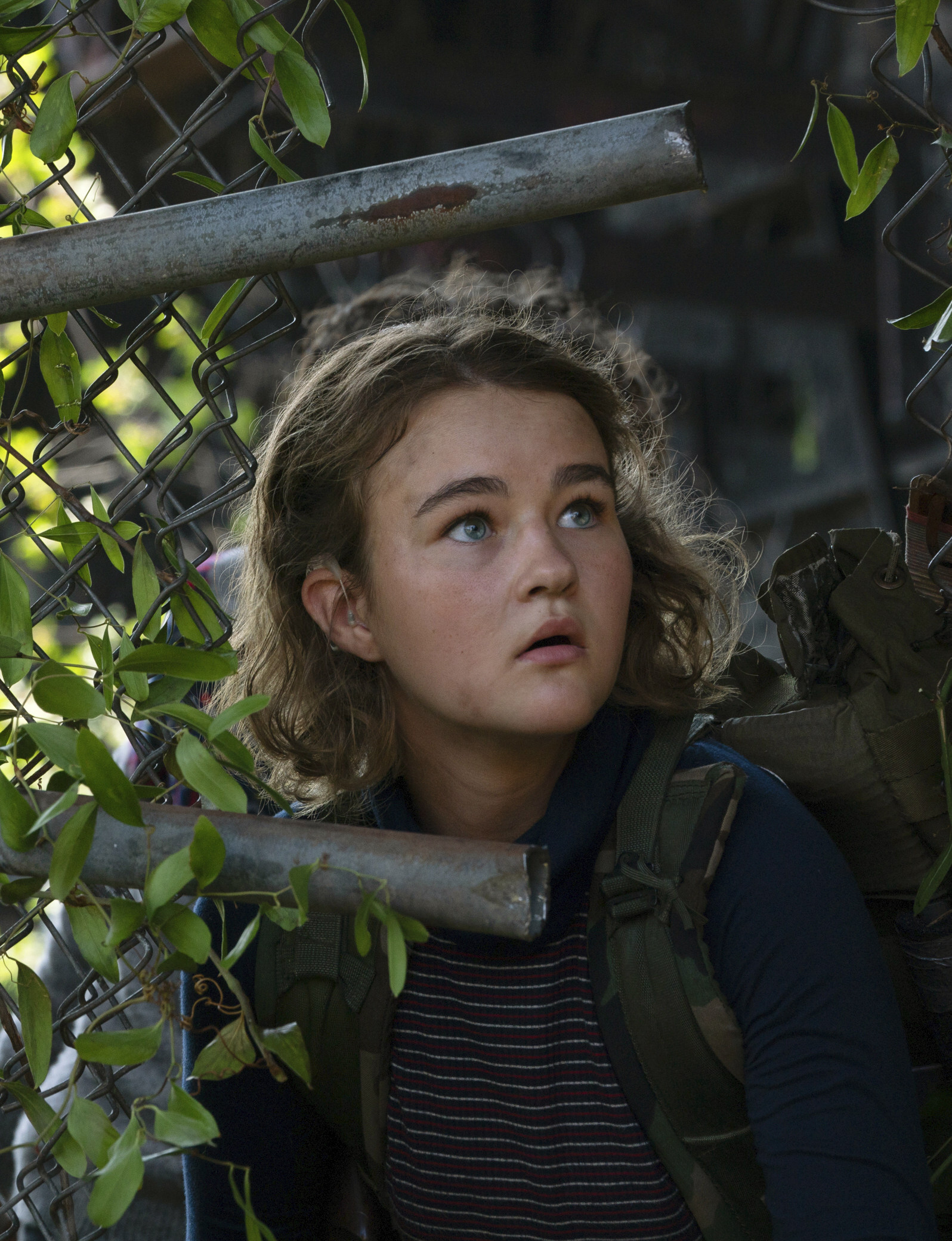 This image released by Paramount Pictures shows Millicent Simmonds in a scene from “A Quiet Place Part II.” (Jonny Cournoyer/Paramount Pictures via AP)