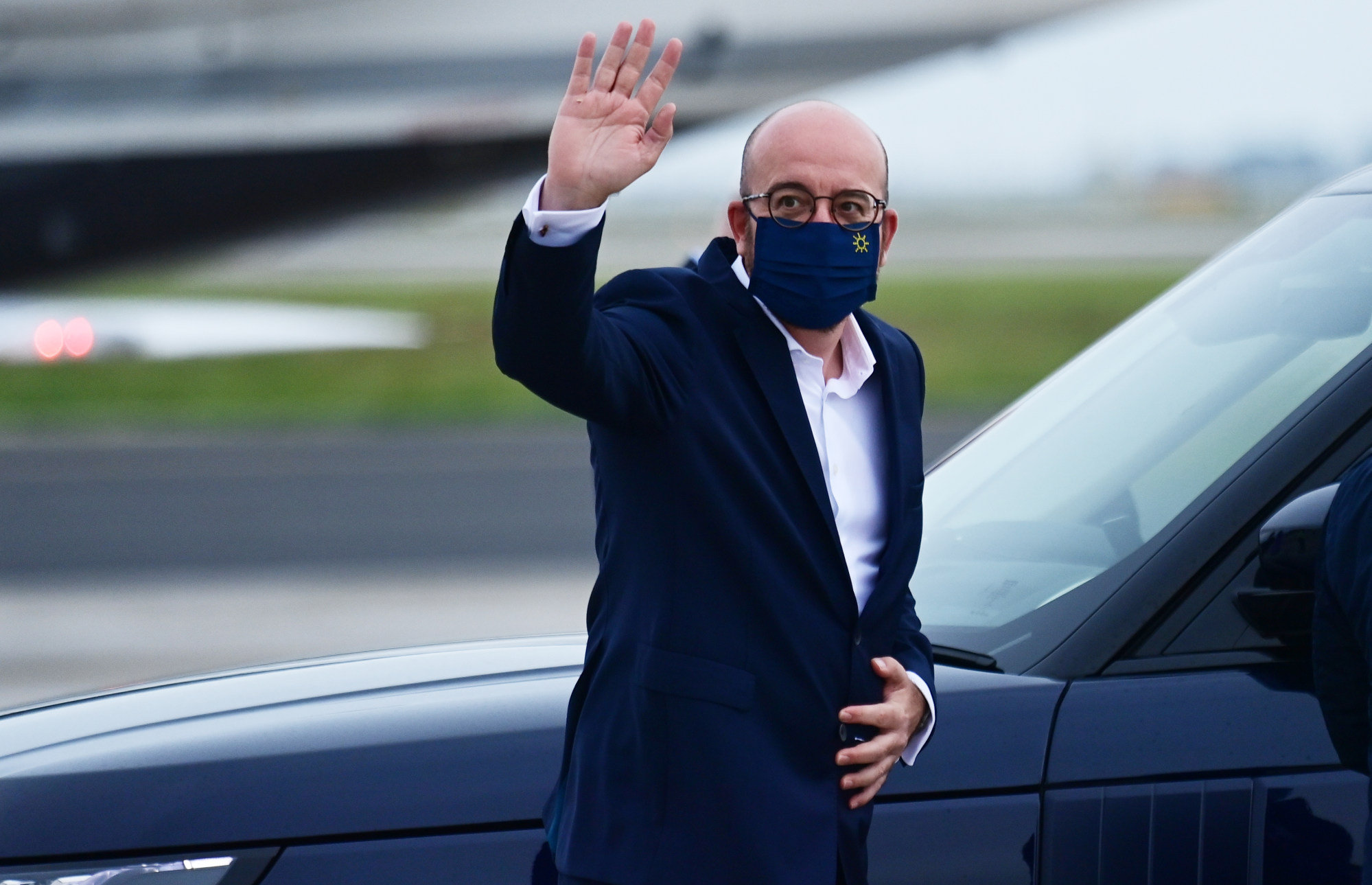 Charles Michel, president of the European Council, arrives in Britain to attend the G7 summit. Photo: Bloomberg